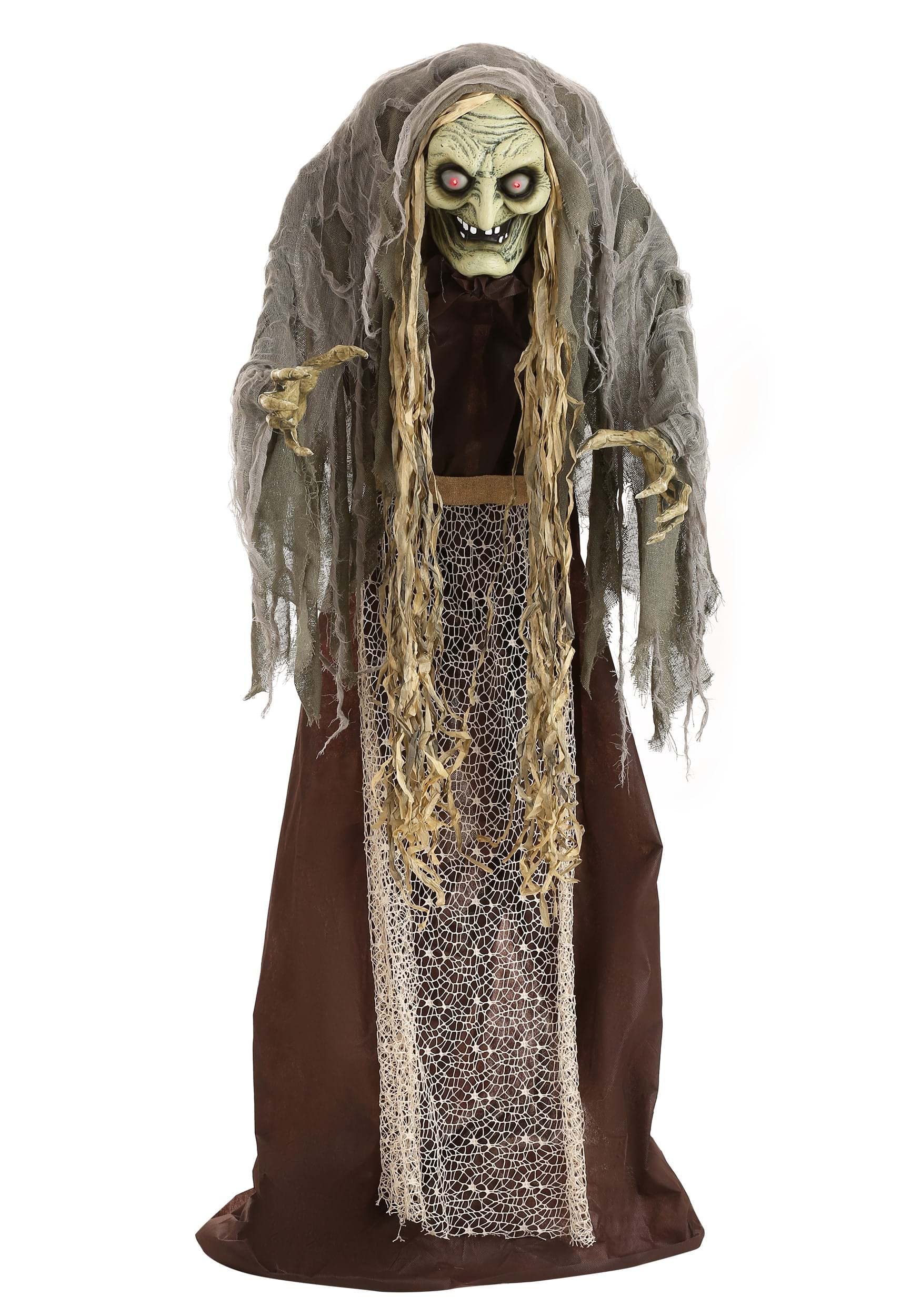 Fun Costumes 5ft Hag The Witch Animatronic Standard 3X Red