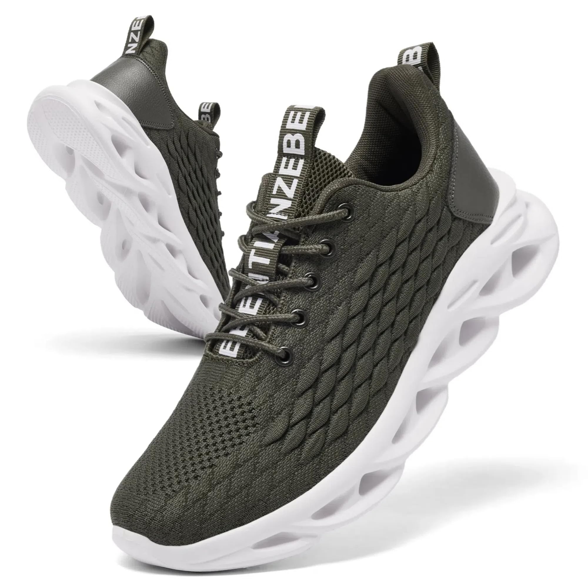 TIANZEBEN Herren Schuhe Turnschuhe Sportschuhe Laufschuhe Running Tennis Walkingschuhe Fitnessstudio Sneaker Freizeit Fashion Leichtgewichts Atmungsaktiv