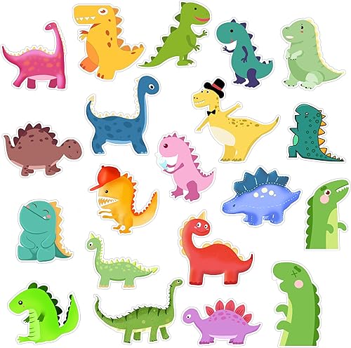 Miniatura 1 de 20 calcomanías de dinosaurio para ventana, lindas calcomanías de dibujos animados para niños, decoraciones extraíbles para ventanas de vacaciones