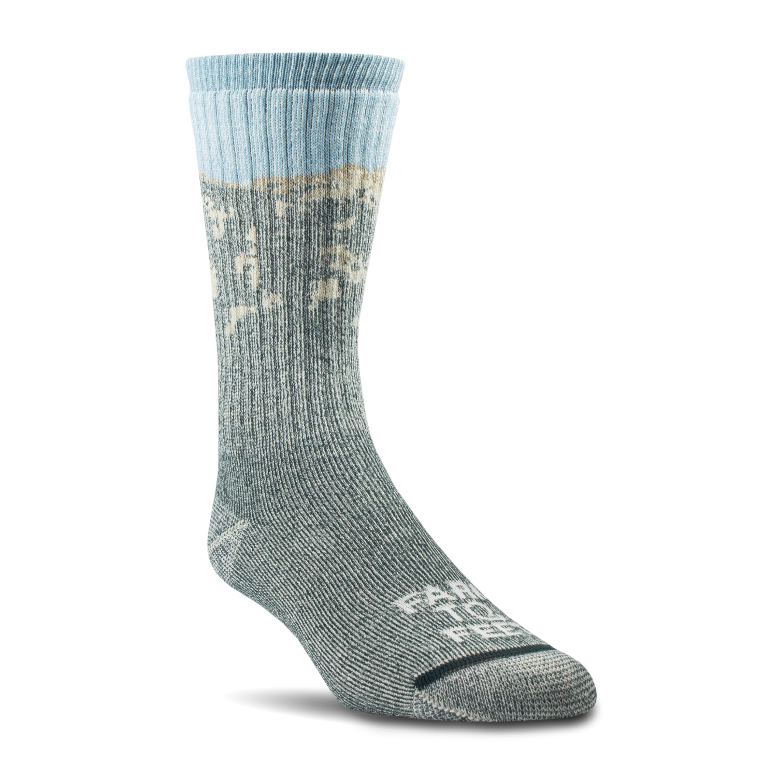 Farm to Feet Rugged Trail - Tooth of Time Full Cushion Crew Merino Wool Socks