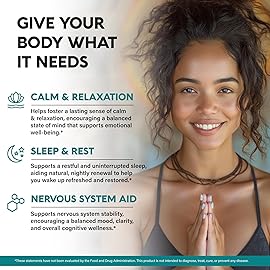 GABA L-Theanine 900 mg - Made in USA - Magnesium | Vitamin B6 - Calm, Sleep, Relaxation & Mood Support - 750 mg Gamma AminoButyric Acid, 150 mg L-Theanine - Non-Habit Forming, Vegan - 240 Capsules