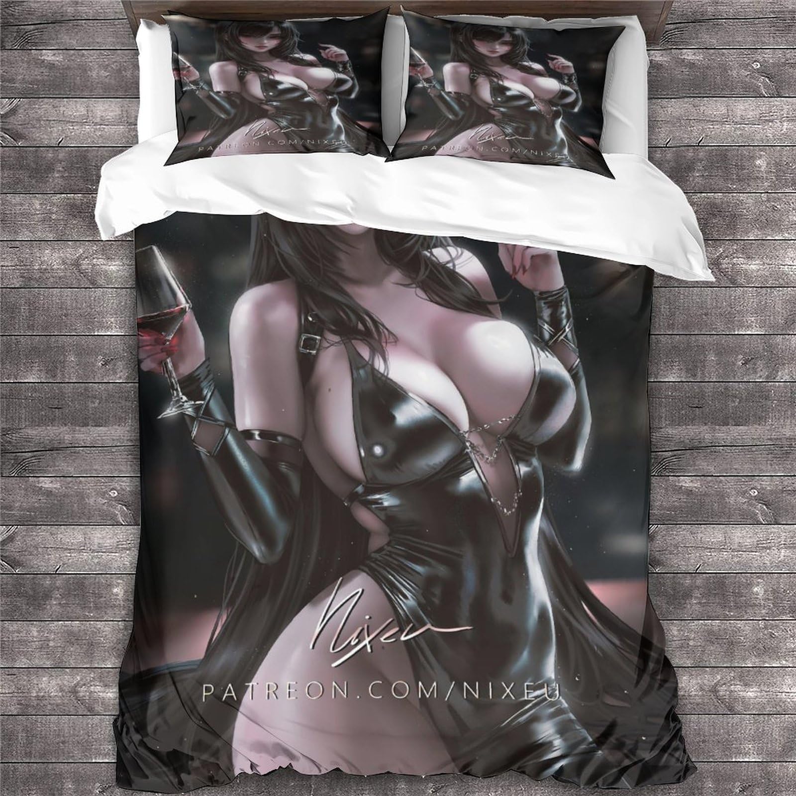 Ytponbcstug Girls Anime -1 Anime Duvet Cover Double Manga Pattern Bedding Set Soft Lightweight Microfiber Manga Quilt Cover With Zipper Closure Double（200X200cm）