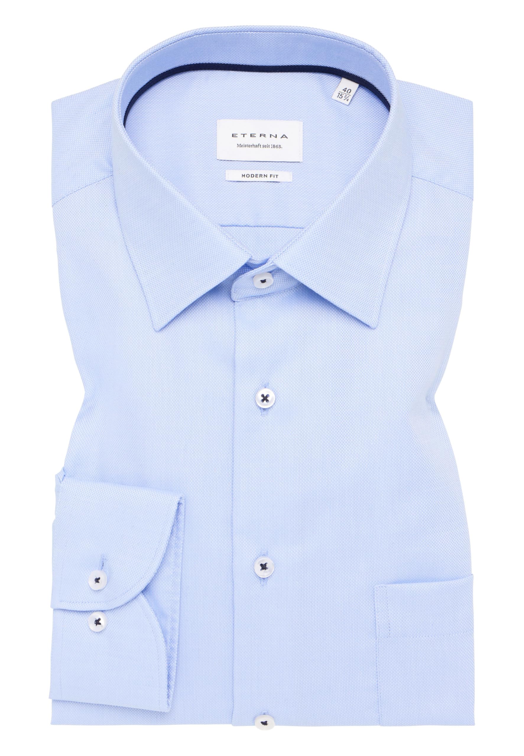 ETERNA Male Hemd strukturiert MODERN FIT