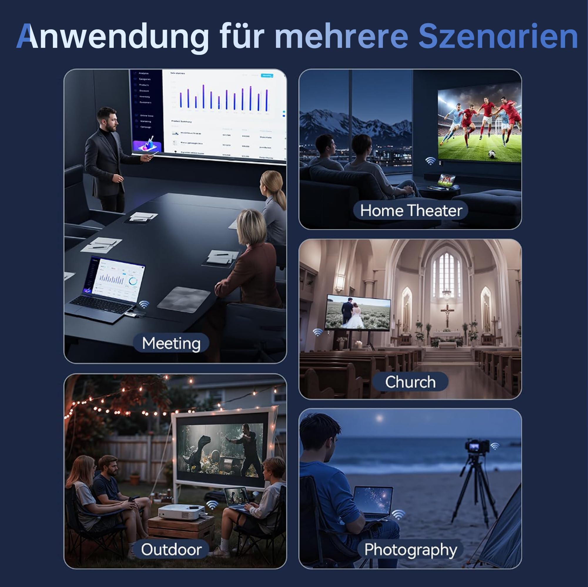 Drahtloser HDMI-Sender und -Empfänger 4K 394FT Reichweite Dualband Plug & Play Kit