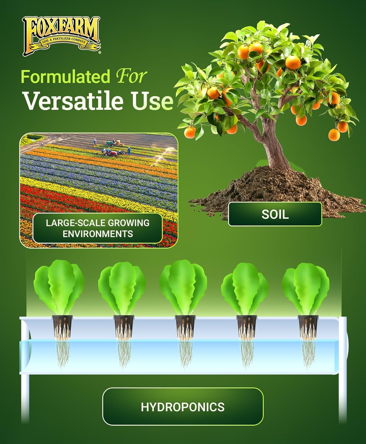 FoxFarm Cultivation Nation Cal-Mag for Plants - 4-0-0, 3% Calcium, 1% Magnesium - 1-Quart