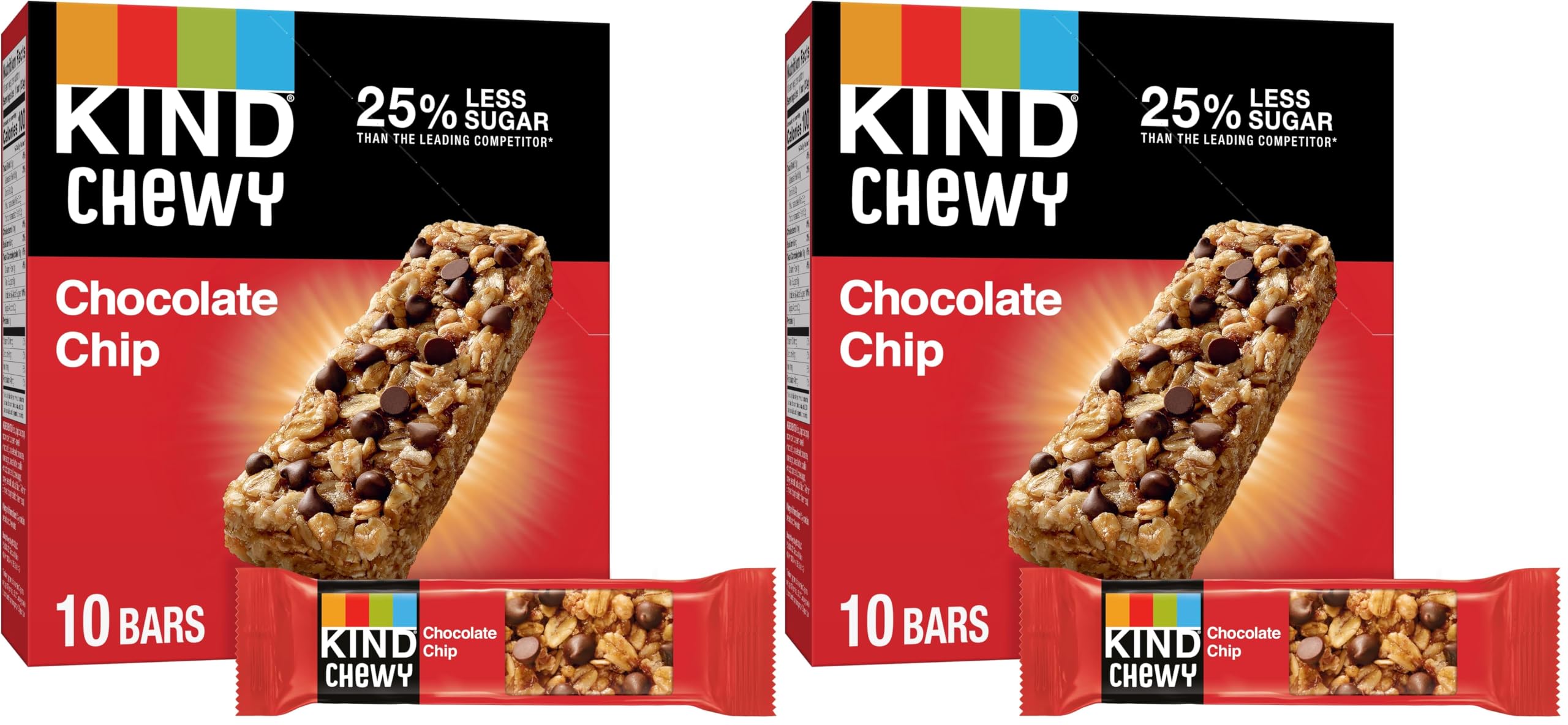 KIND Kids Granola Chewy Bar, Chocolate Chip, 10 Count (Pack of 2)