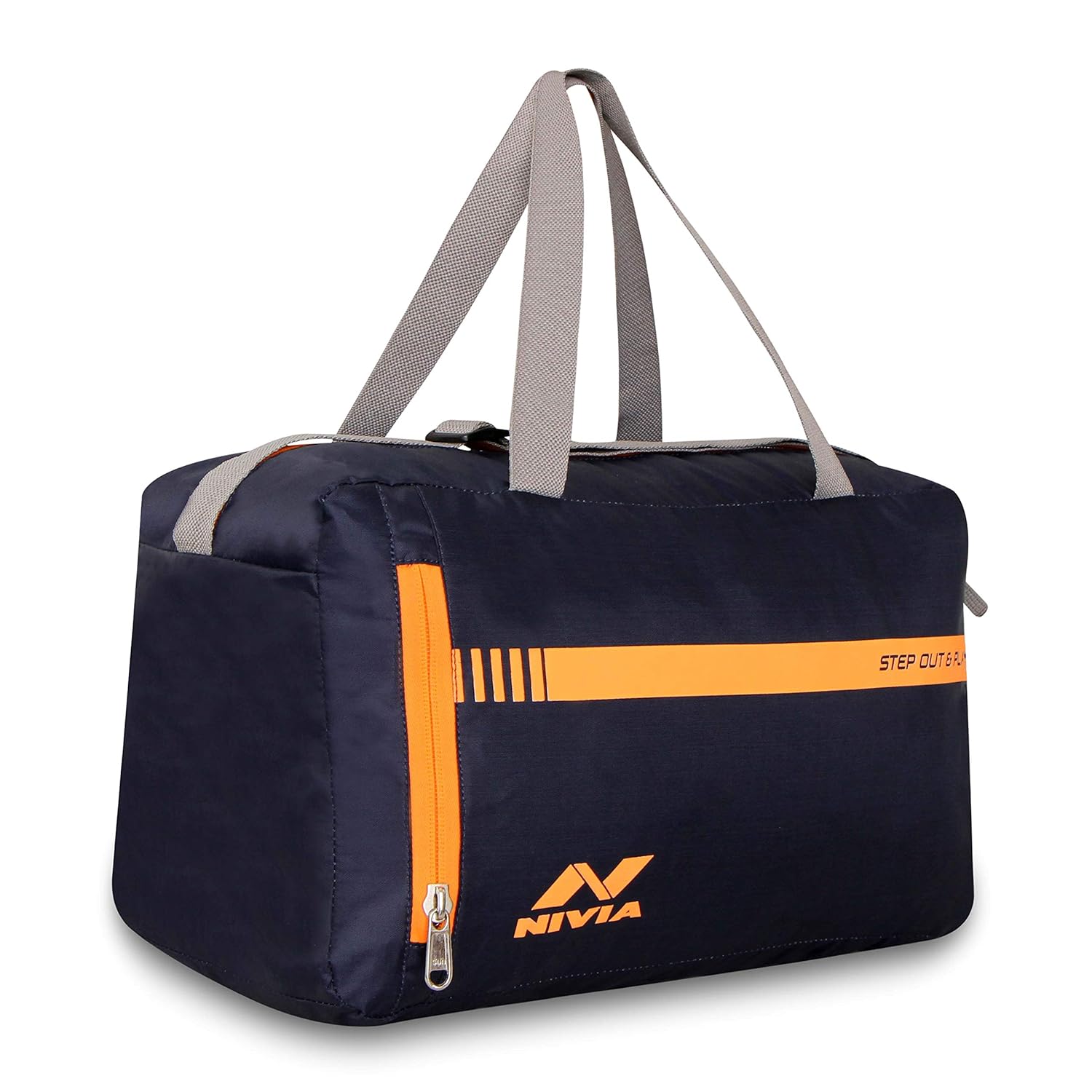 Nivia 3041 Polyester Enfold02 Gym Bag (Navy orange) Amazon.in Bags