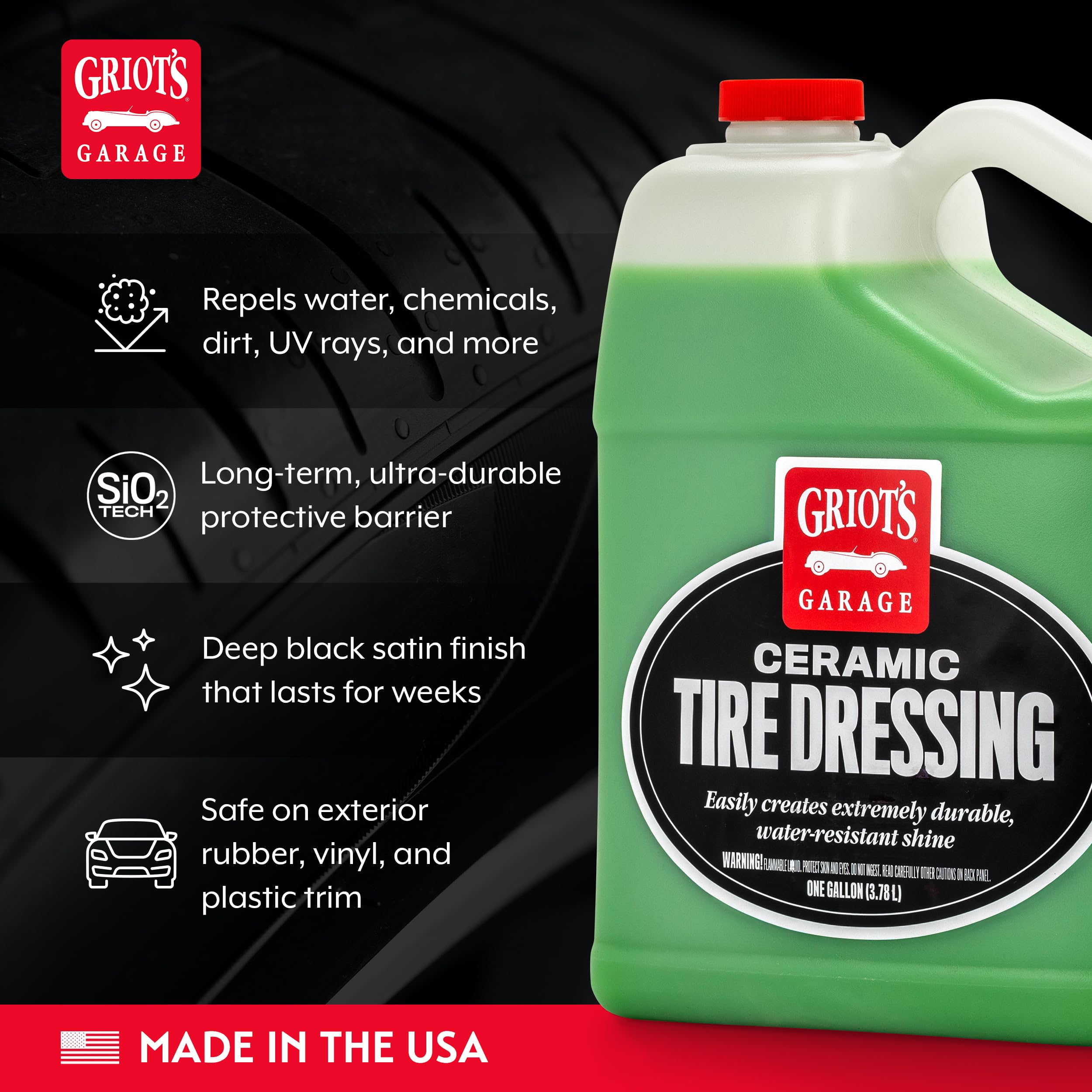 Griot's Garage 10856 Ceramic Tire Dressing Gallon : Amazon.sg: Automotive