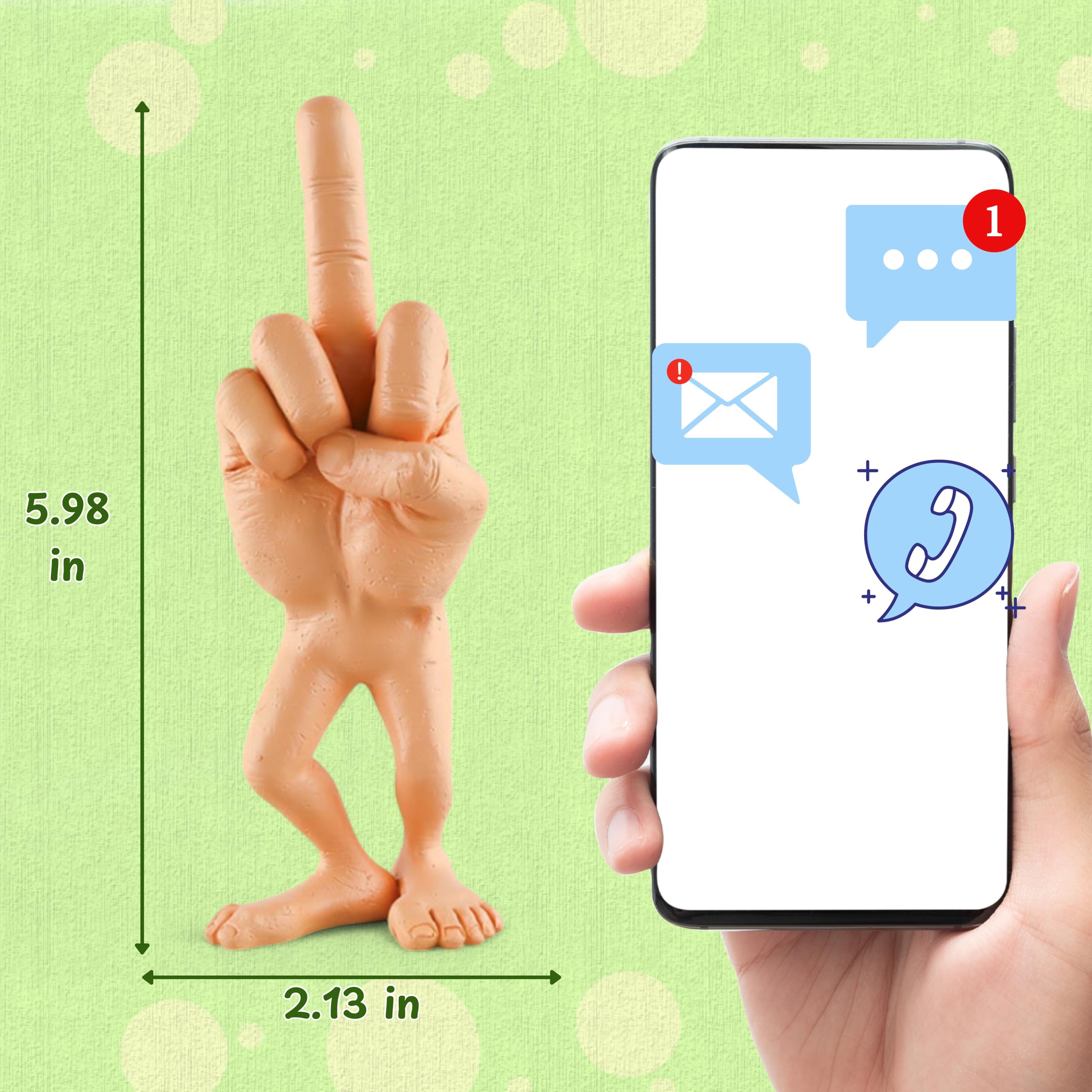 Amazon.co.jp: 中指フィギュア脚像、中指ギフトハンド彫刻、楽しい彫像