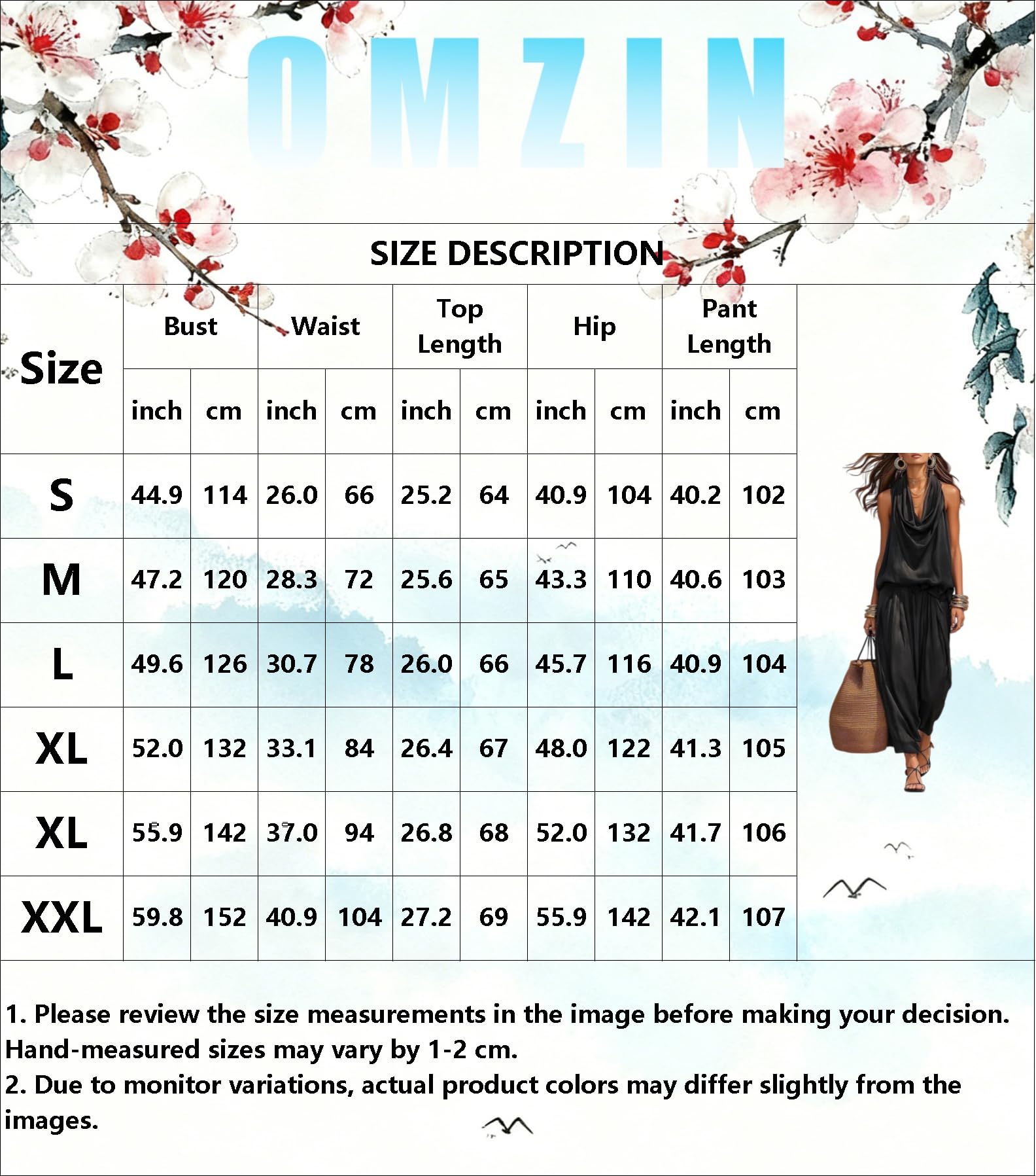 OMZIN Donne Monocolore Affumato Halter Jumpsuit Casual Uscire Comodo Romper V Collo Ruffle Abiti Estivi