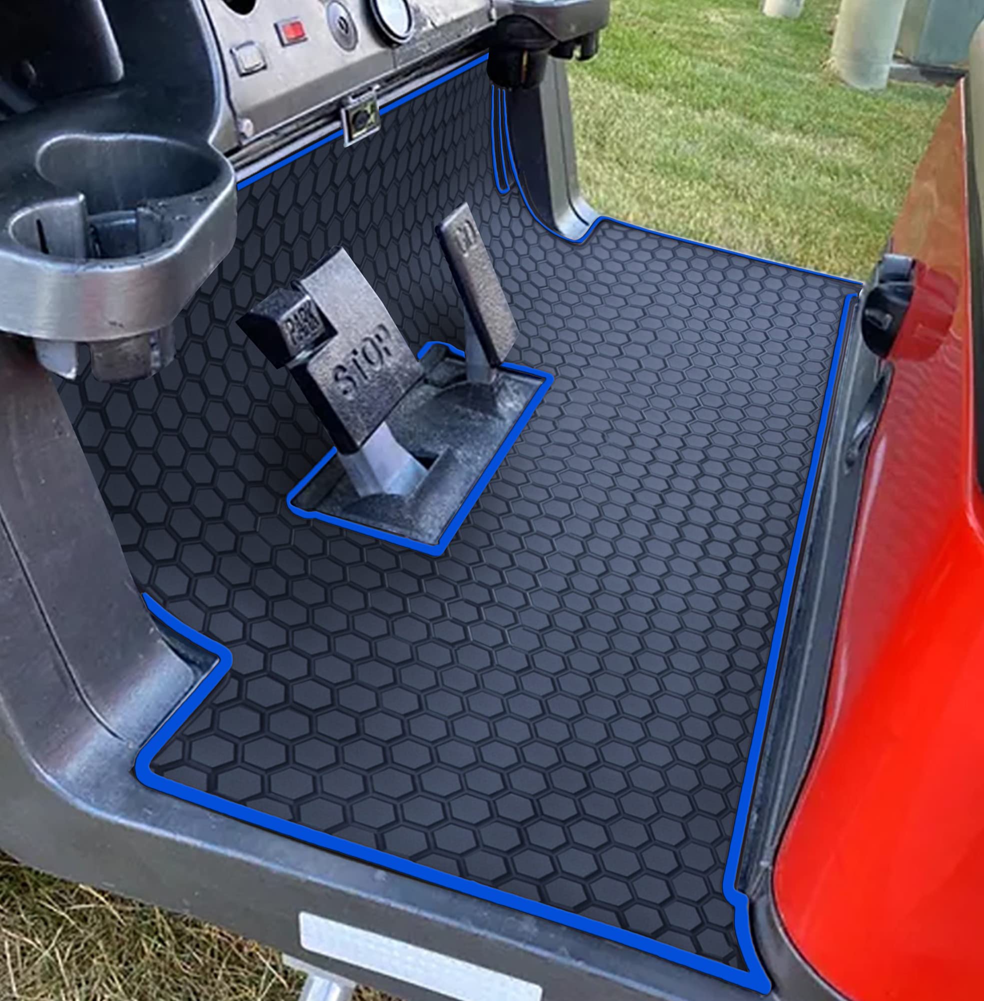 Golf Cart Floor Liner Mat Full Coverage Custom Fit for 2 and 2+2 Club Car Models Precedent 2004-2025/Onward & Tempo (2017-2025)/Villager & V4L (2019-2025