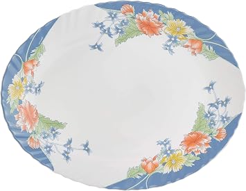 Dajar Arcopal Florine Dinner Set 19 Pieces, White, red, Blue, Yellow, 33 x 33 x 31 cm