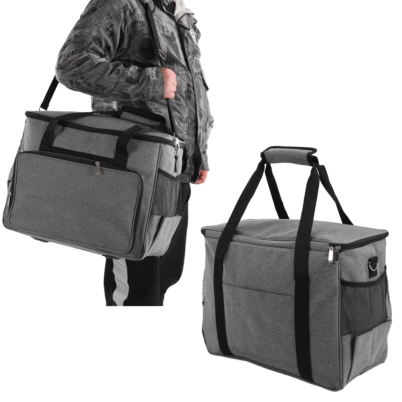 Draagbare naaimachinetas met zakken met opvulkussen Nylon zak met capaciteit Handtasdrager for thuis Standaard buitenshuis Reizen, gestileerd (Color : Styled