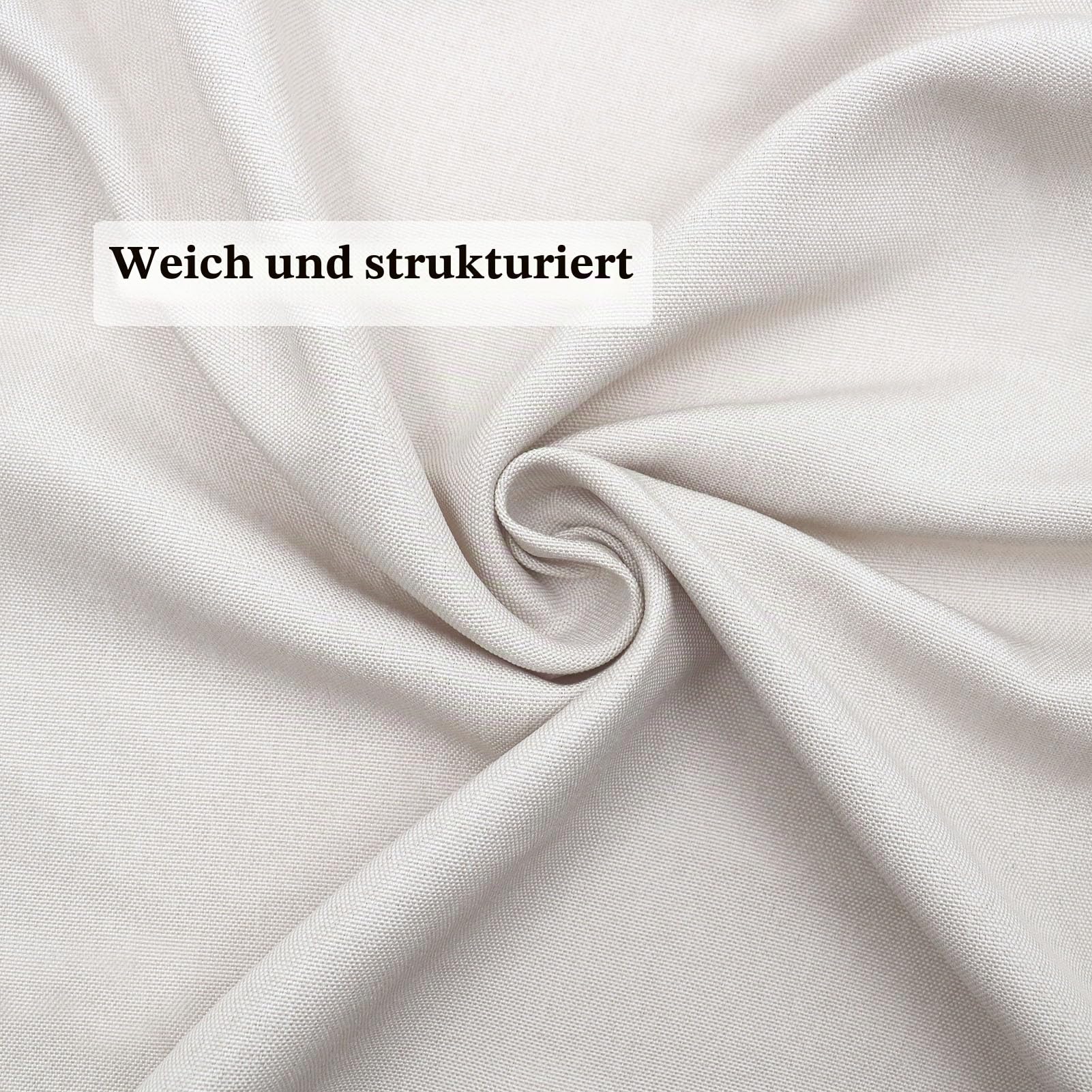 SK Studio Duschvorhang Badvorhang Textil aus Leinen Wasserdicht und Trocknet Schnell, Waschbar Hochwertig Stoff Duschvorhang Badewanne Beige, 180x200cm