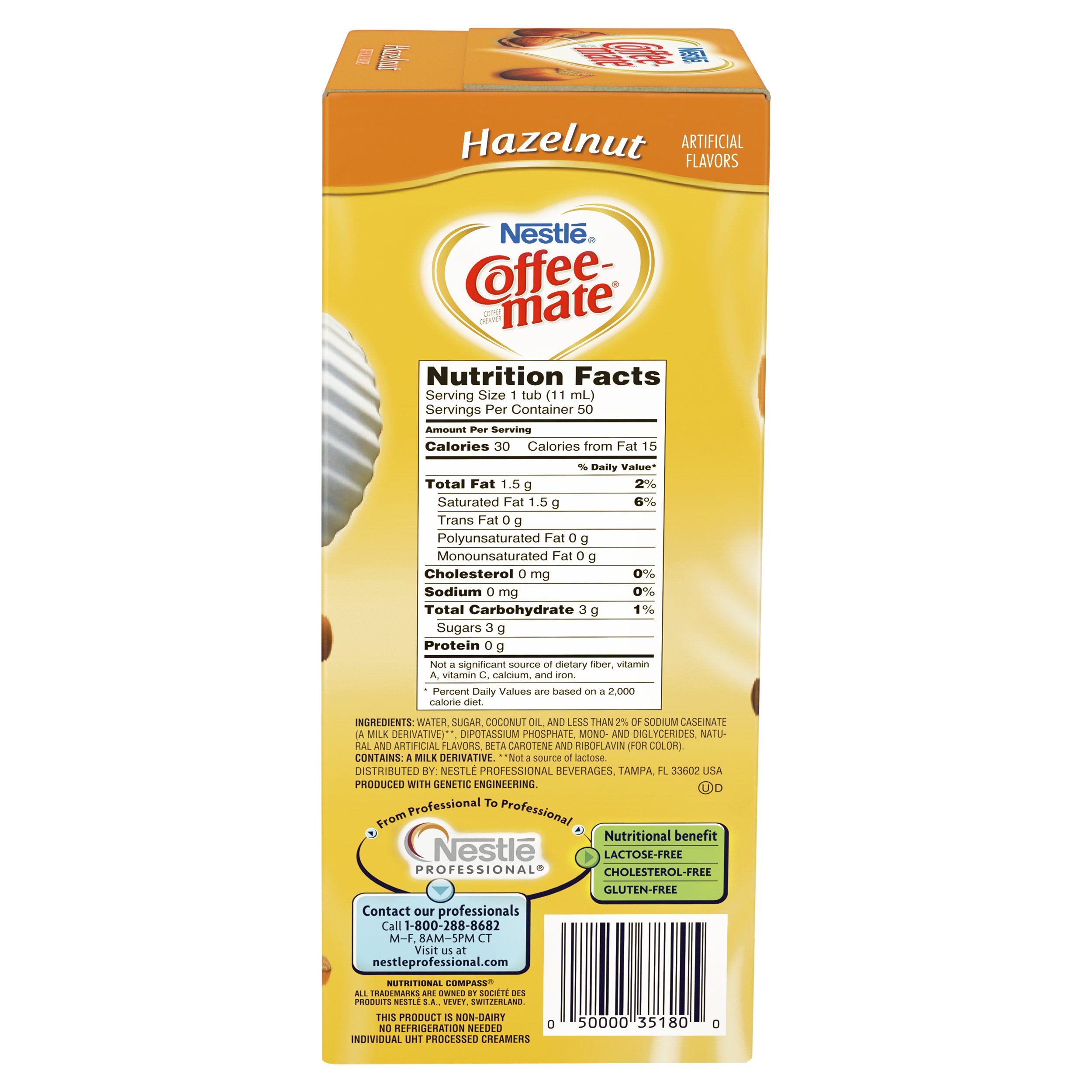 Hazelnut Creamer 0.375 oz 50 Creamers Box