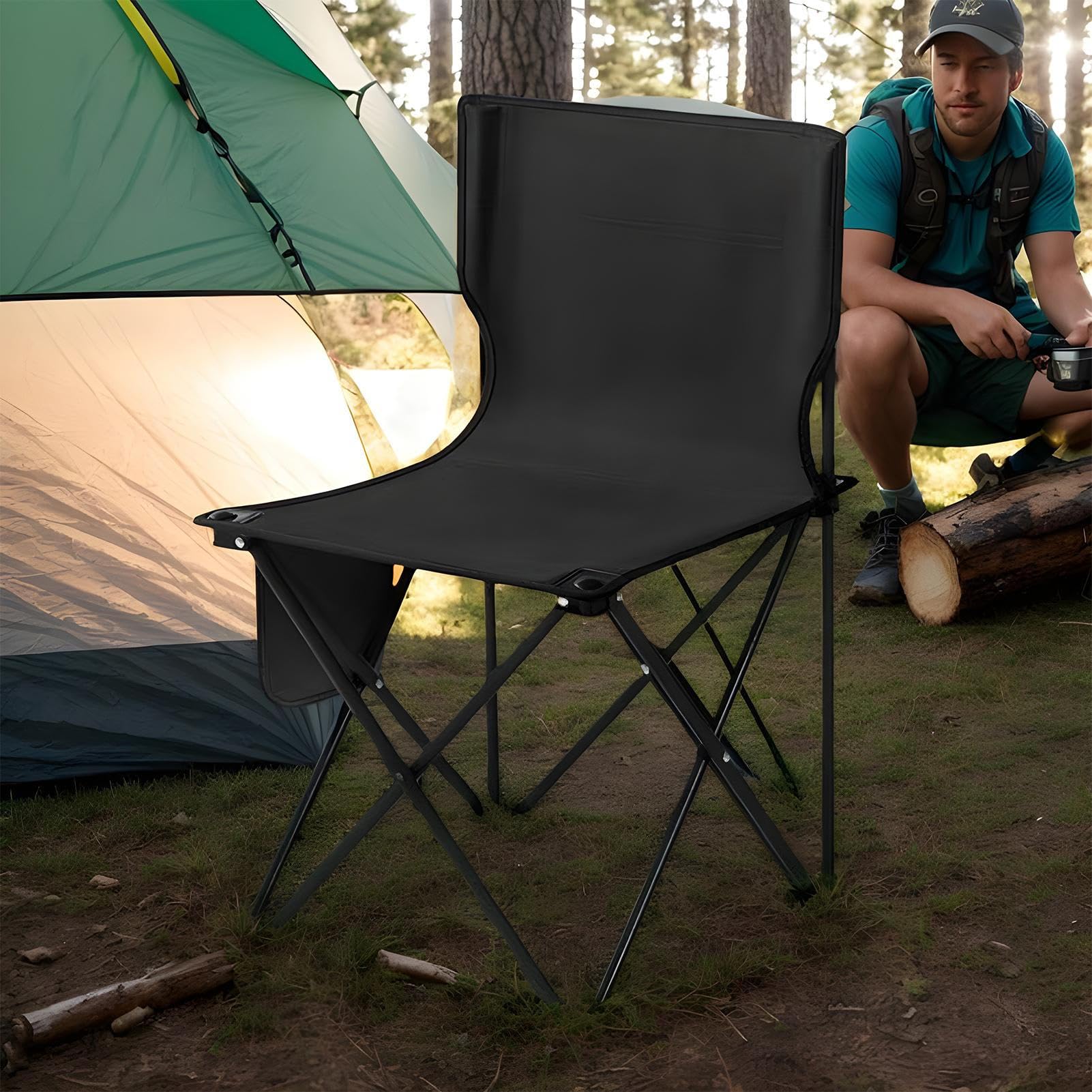 Chaise Pliante Matériel De Camping Robuste, Tabouret Pliable Portable