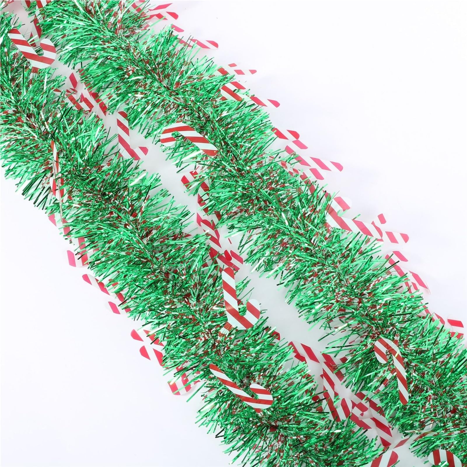 Deko Für Innen Außen 10-teilige, Gedrehte Lametta-Girlande for Aufhängen Am Weihnachtsbaum Balkon Treppengeländer
