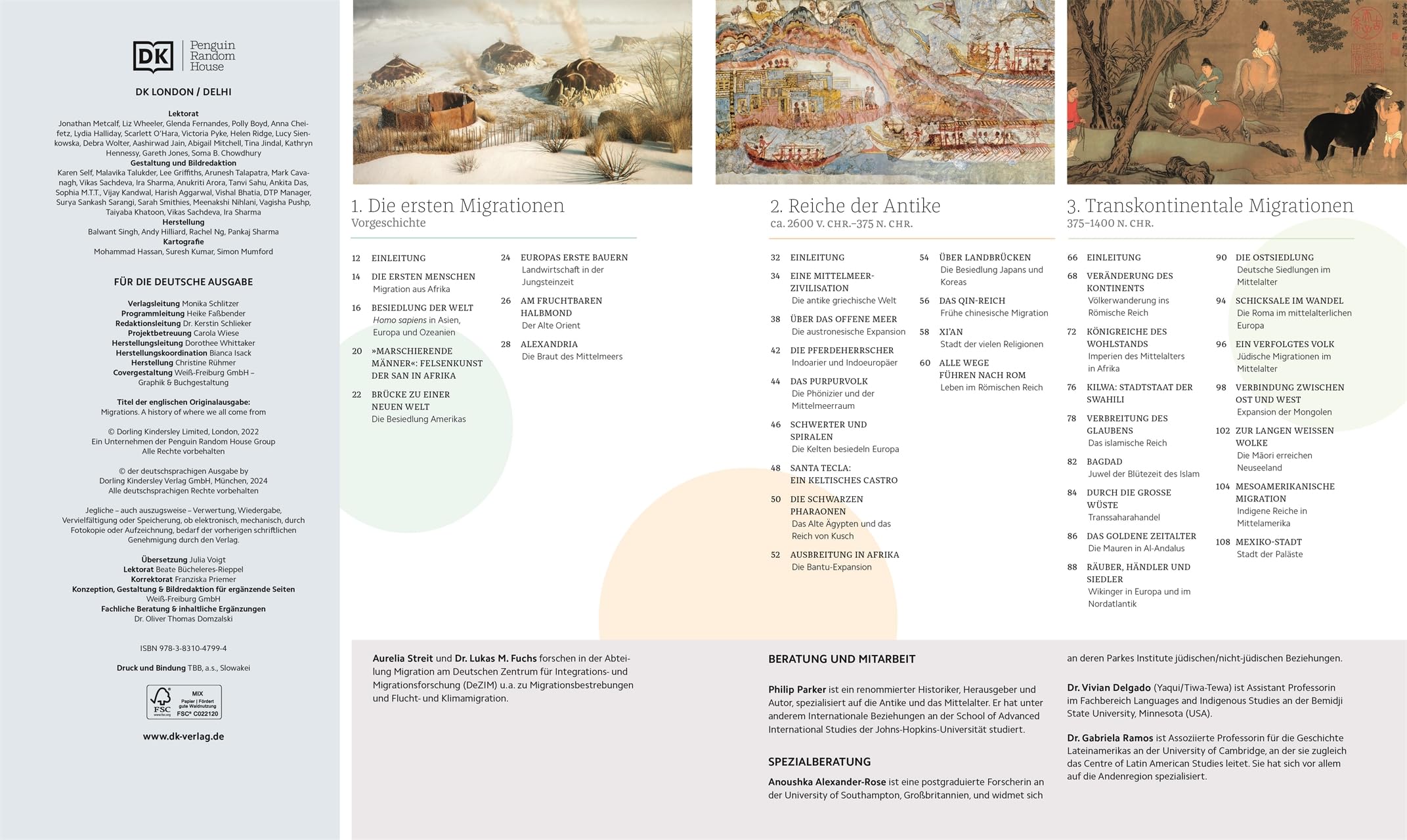 Migration: Von den ersten großen Wanderungen bis zu Flucht und Vertreibung im 21. Jahrhundert. Visuelles Nachschlagewerk mit Karten und Fotografien