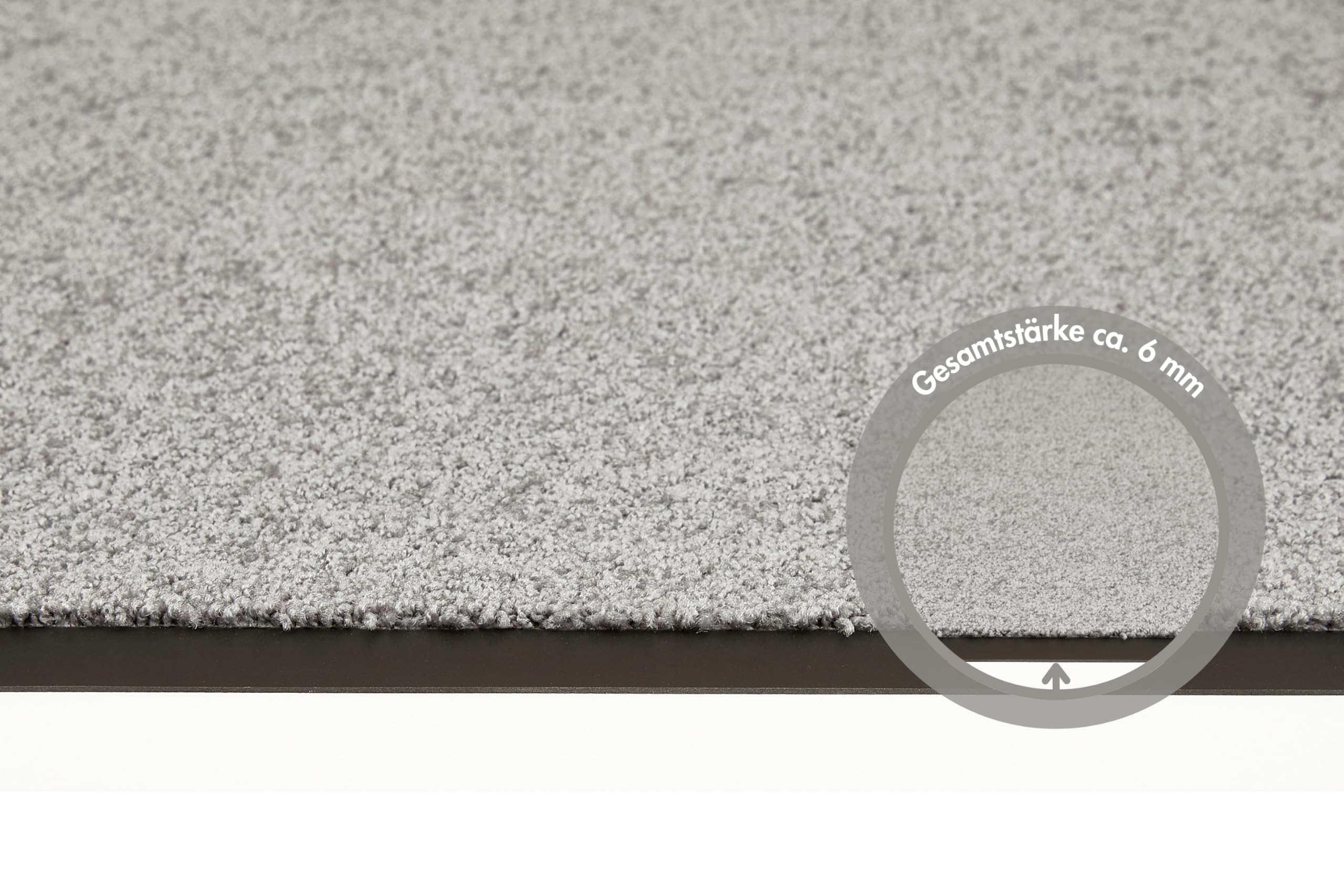 Andiamo zerbino Elektra - zerbino antisporco per l'ingresso di casa - ideale come zerbino per interni o come zerbino per esterni coperti - zerbino per porta d'ingresso 90 x 150 cm argento