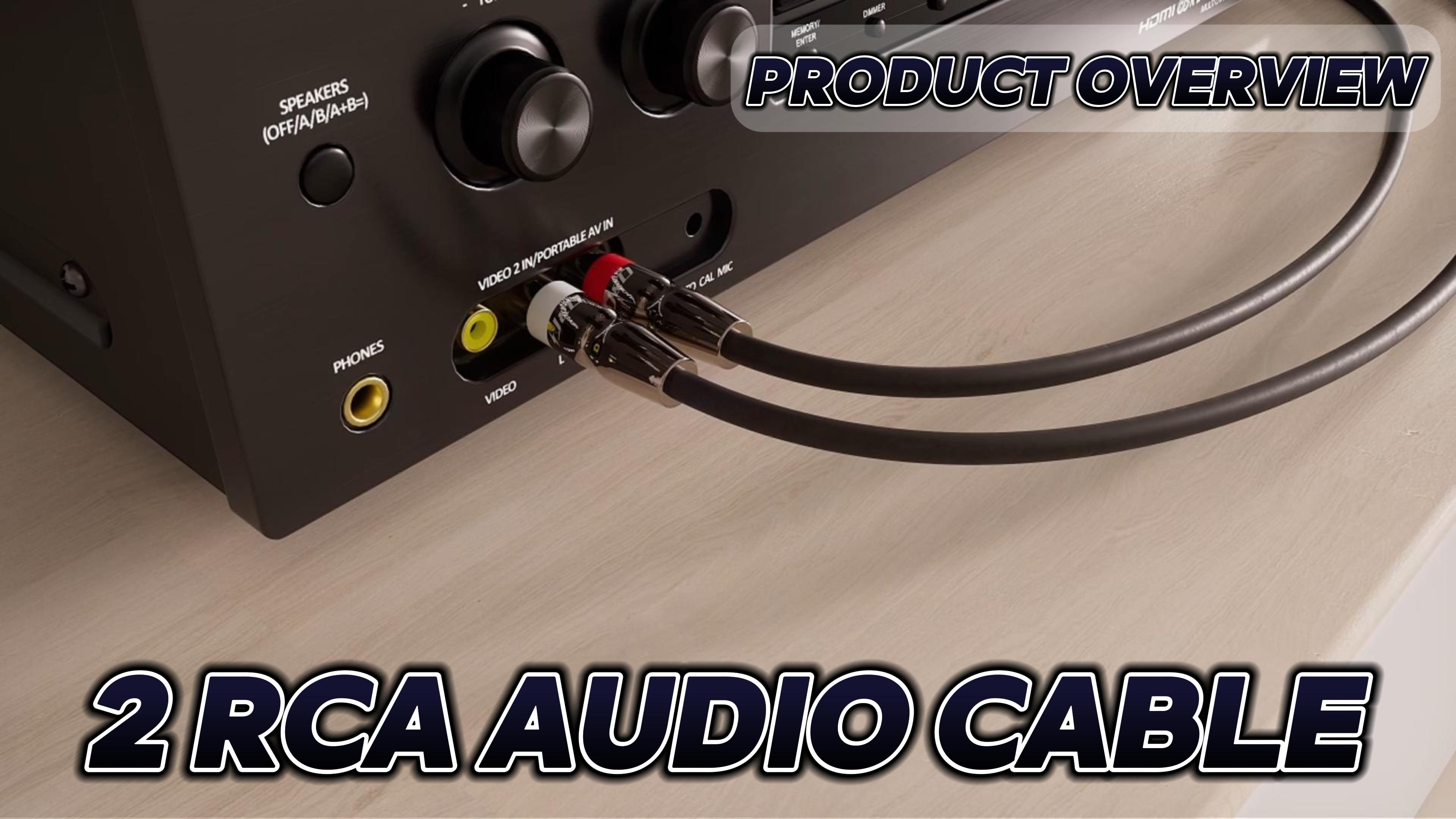 Amazon.com: J&D RCA Cable, 2 RCA Male to Male Stereo Audio Cable