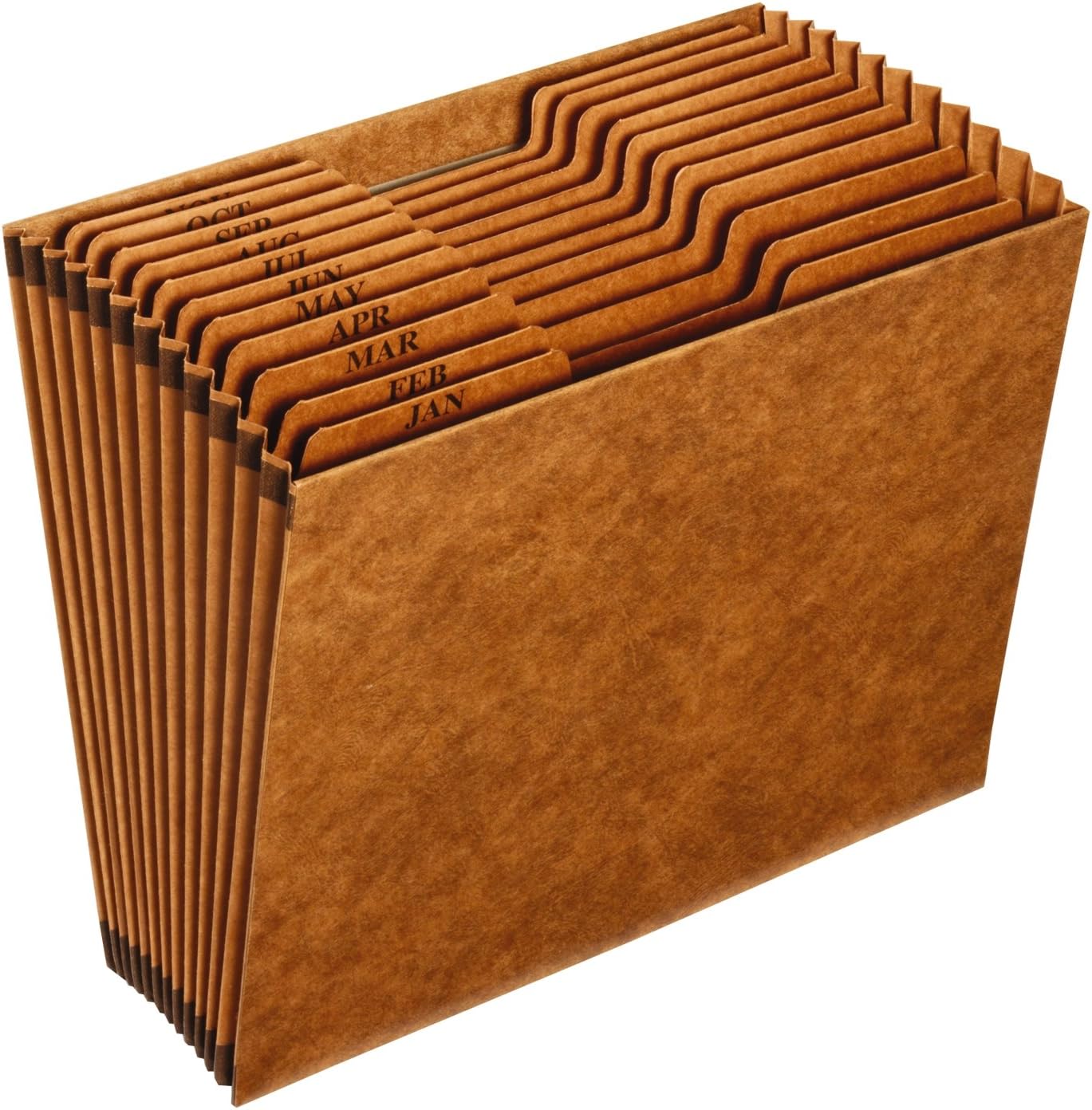 PFXR217MHD /Pendaflex Heavy-Duty Expanding File, Open Top, 12 Pockets, Monthly Index, Letter Size, Brown (R217MHD)