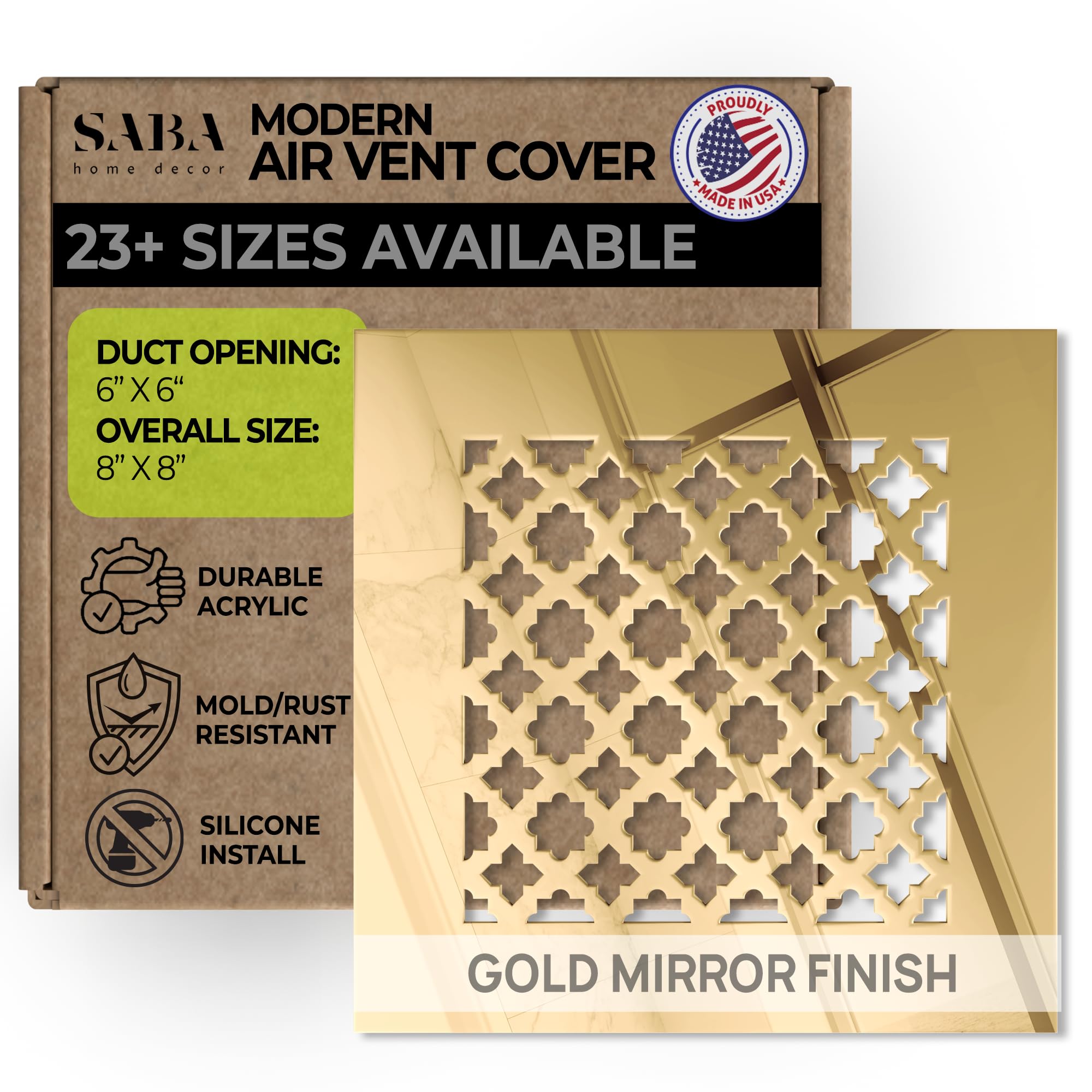 SABA Home Decor Air Vent Covers Register - Acrylic Fiberglass
