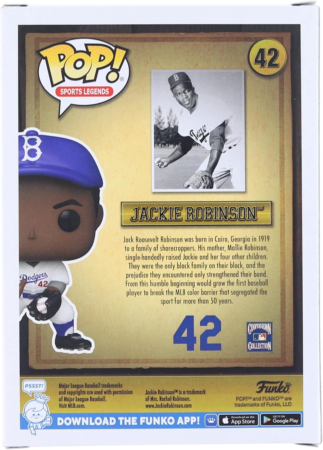 Funko Pop! Icons: Jackie Robinson (Styles May Vary with Chance of Bronze Chase)