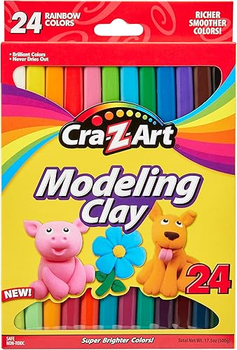 Cra-Z-Art Arcilla para modelar, 17.5 onzas, 24 unidades (10901)