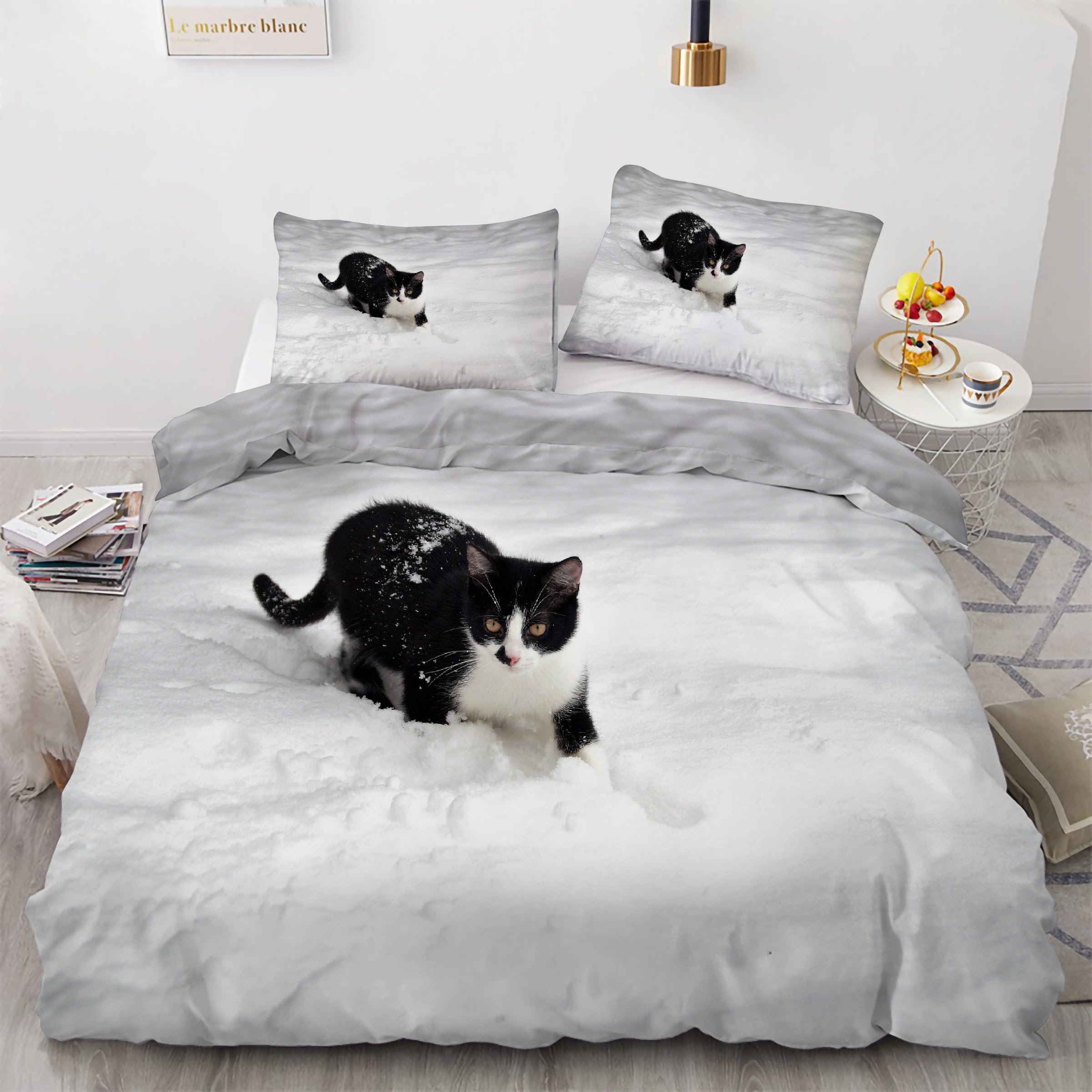 Housse de couette 160x200 avec fermeture éclair pour changer vos draps facilement et sans effort