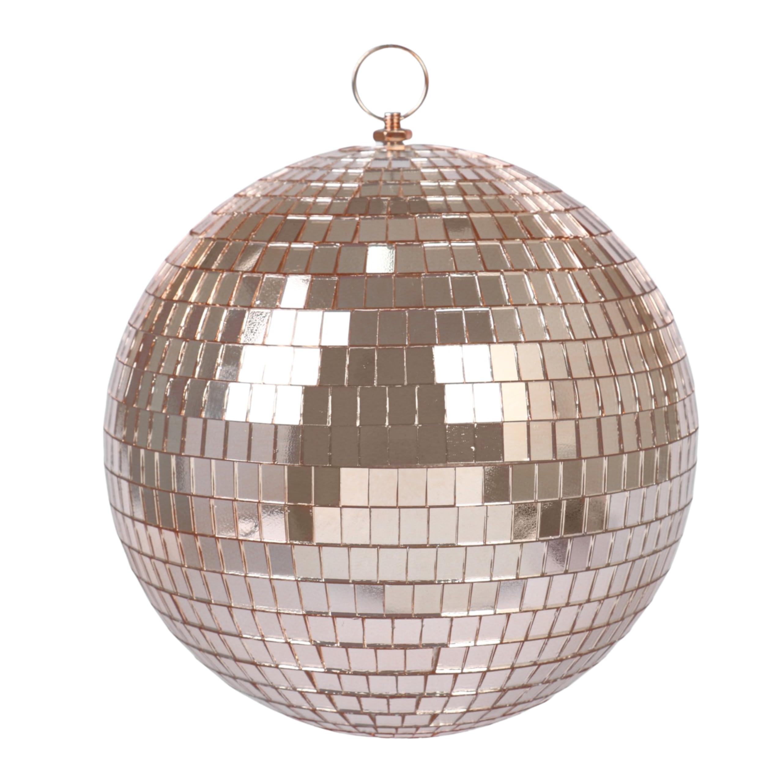 LTMG Boule à Facettes Disco Rose Gold 20cm avec crochet de suspension - Décoration Scintillante de Grande Taille pour Fêtes et Événements