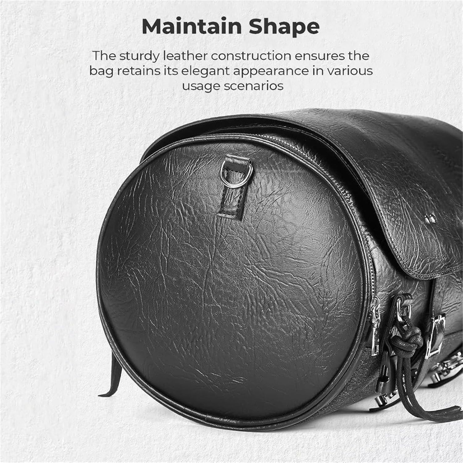 バイク用リアシートバッグ テールバッグ 防水 PUレザー ヘルメット用荷物バッグ 収納 18-22L 拡張可能 スポーツスター ソフ