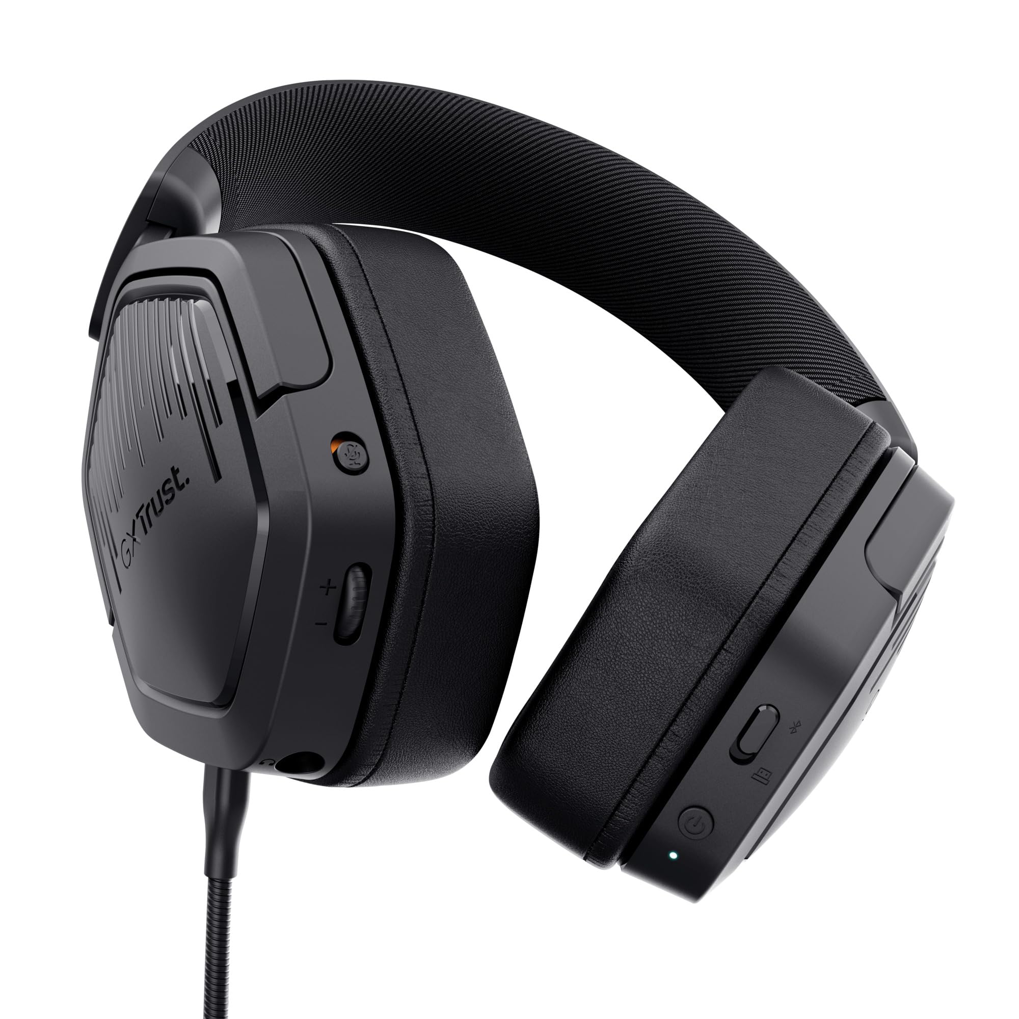 GXTrust 1493 Ravox Cascos Gaming Inalámbricos Bluetooth + 2.4GHz PS5 PS4 PC Switch Xbox Mobile, Altavoces 50mm, Batería de 70 Horas, Baja Latencia, Auriculares Inalámbricos Over-Ear, Negro