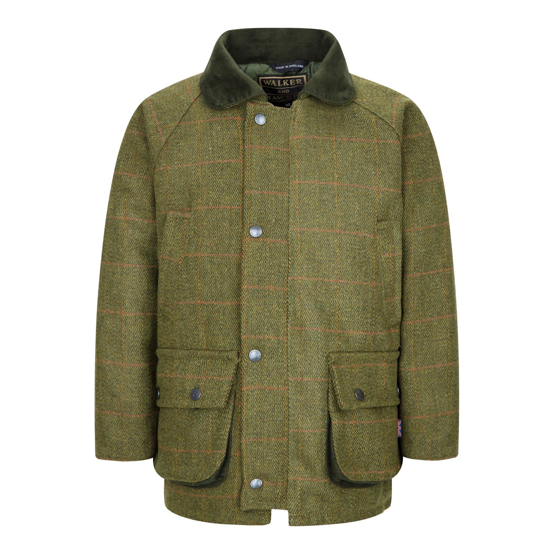 Walker and Hawkes - Noah - Chaqueta Infantil de Tweed - Abrigo Inspirado en la equitación y la Caza