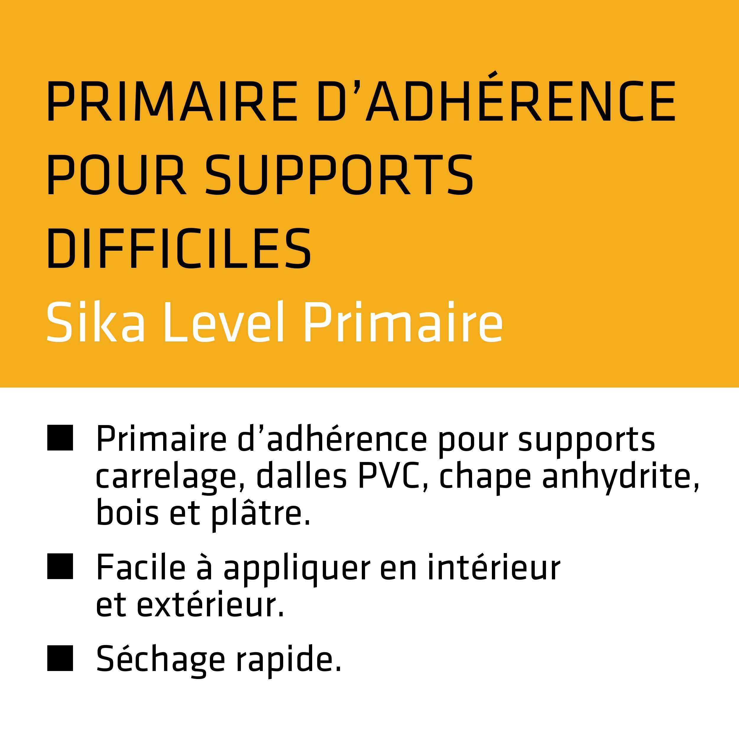 SIKA Sikafloor 35 Primer, Primaire d'adhérence & Sikafloor 35 Primaire, Blanc, Primaire d'adhérence multi-supports poreux ou fermés, utilisation neuf ou rénovation, sol et murs