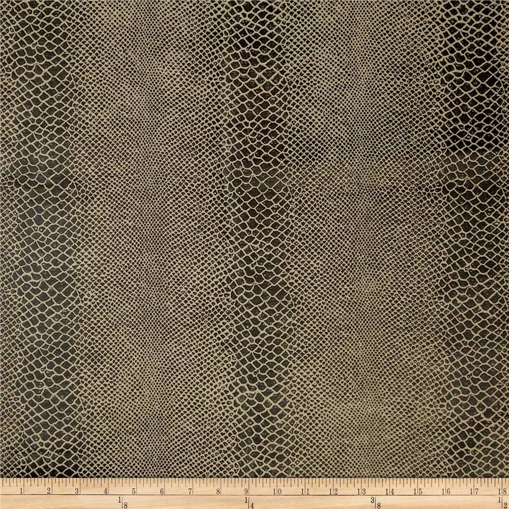 Faux Leather Lizard Black, Fabric by the Yard