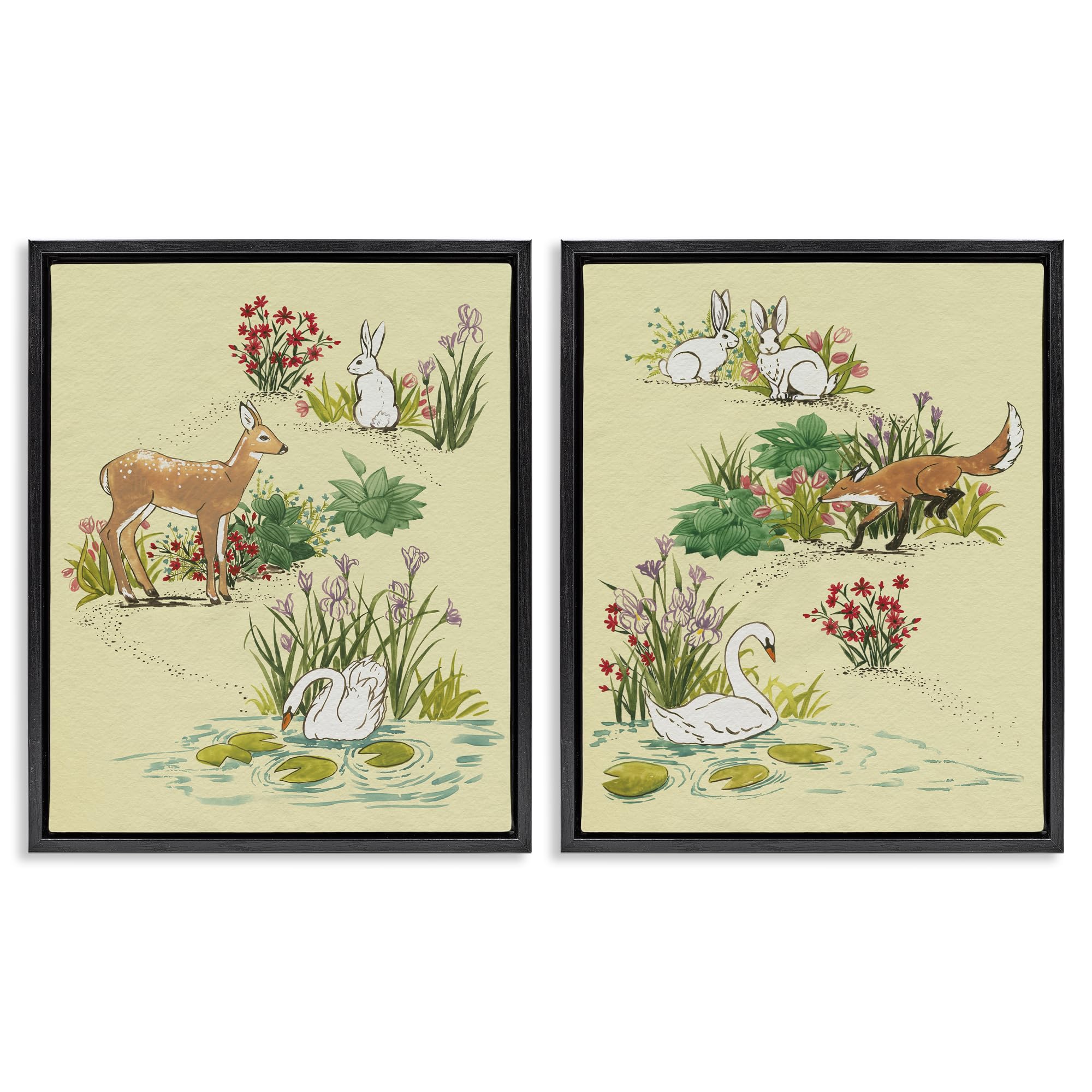 Cadres flottants animaux du printemps robustes pour habiller facilement vos grands murs vides