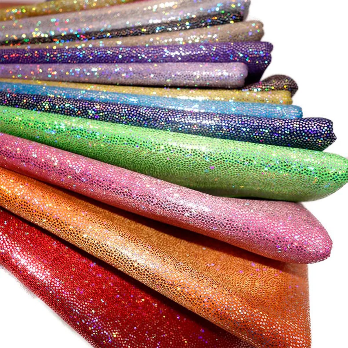 Glitzernder Dekostoff, 600 x 150 cm, Polyesterstoff für Hochzeitsfeiern, Hintergrundkleidung, Basteln, Kunsthandwerk Craft, Rot
