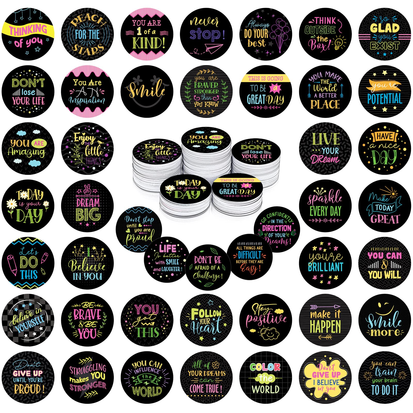 Amazon.com : Civaner 150 Packs Plastic Positive Affirmation Chips with 50  Motivational Sayings Kindness Coins for Classroom Encouragement Prizes AA  NA Chips, Double Sides Printed, 1.57 Inch(Classic Style) : Office Products