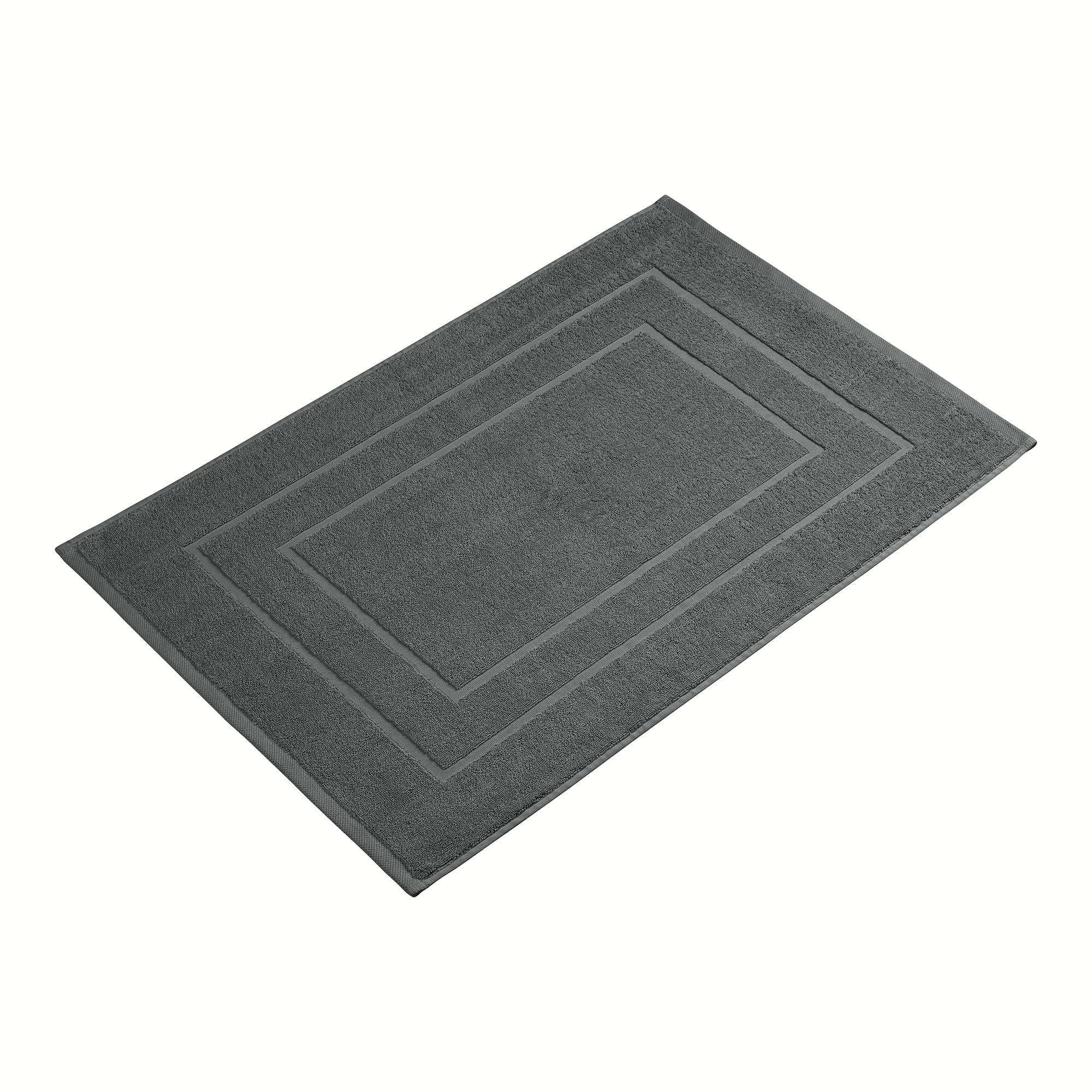 Homewell Tapis de bain 60 x 90 cm coton anthracite