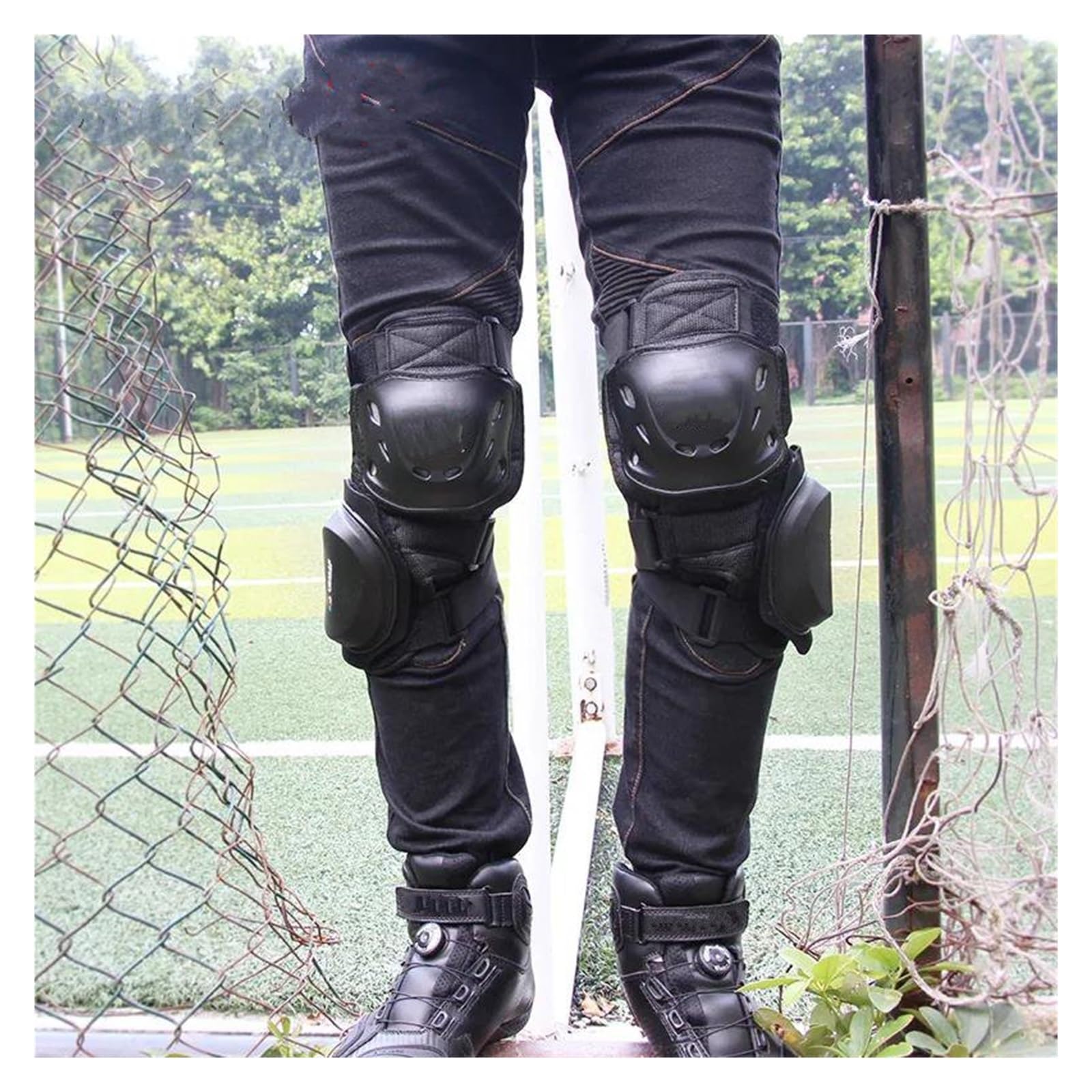 Coderas reflectantes Rodilleras para ciclismo Rodilleras para motociclista, Protector de codo para motocicleta, conjunto de coderas para Moto, rodilleras para ciclismo de montaña, Protector deslizante