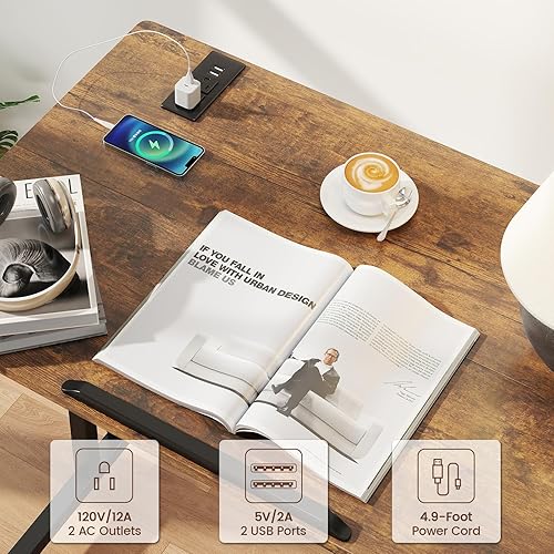 Vista 54 de SIDUCAL Escritorio de pie pequeño, escritorio portátil de pie, convertidor de mesa de pie móvil de altura ajustable con ruedas, estaciones