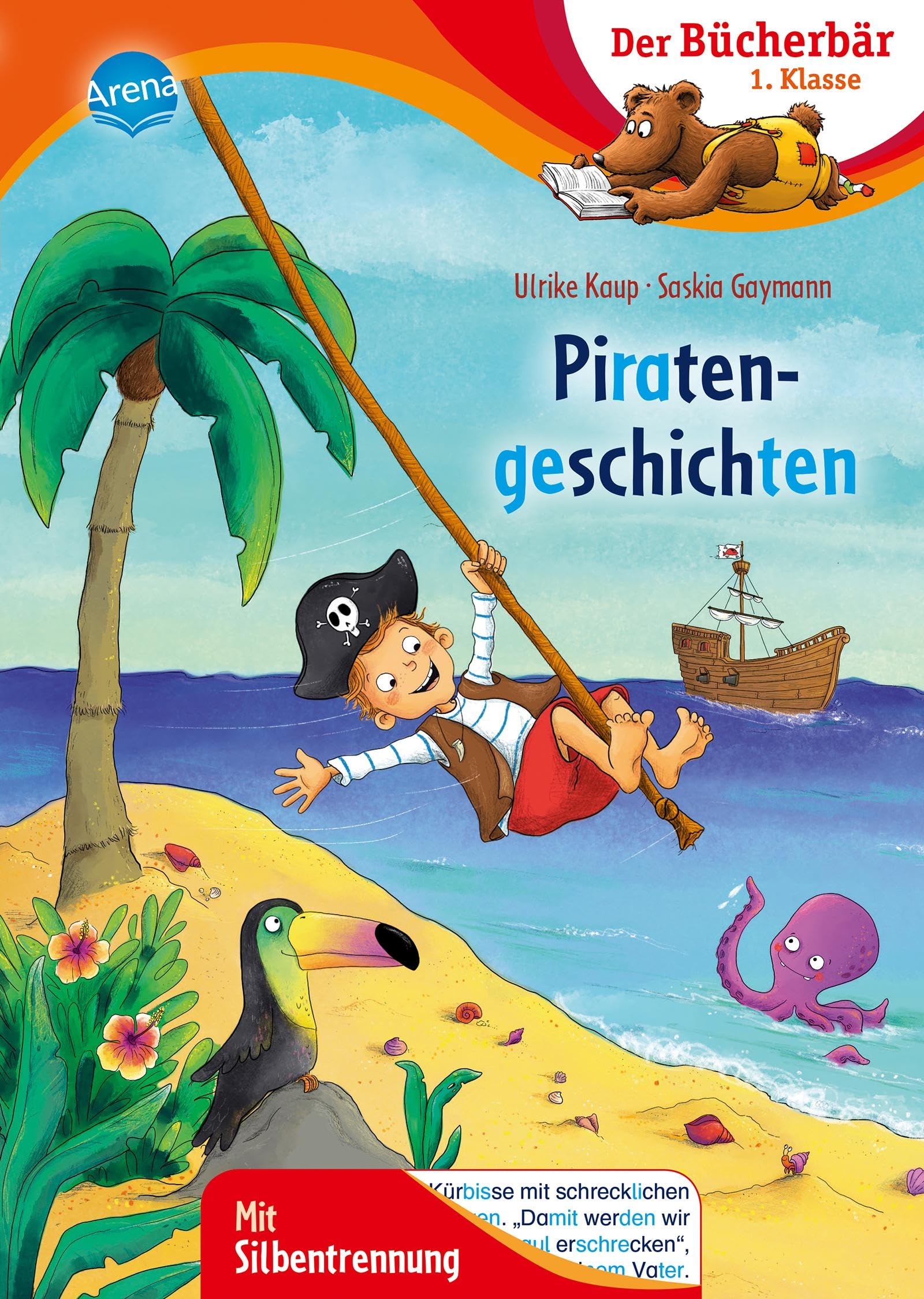 Bücherbär Piratengeschichten | 1. Klasse – Lesen lernen mit Silbentrennung: Wale in Gefahr!