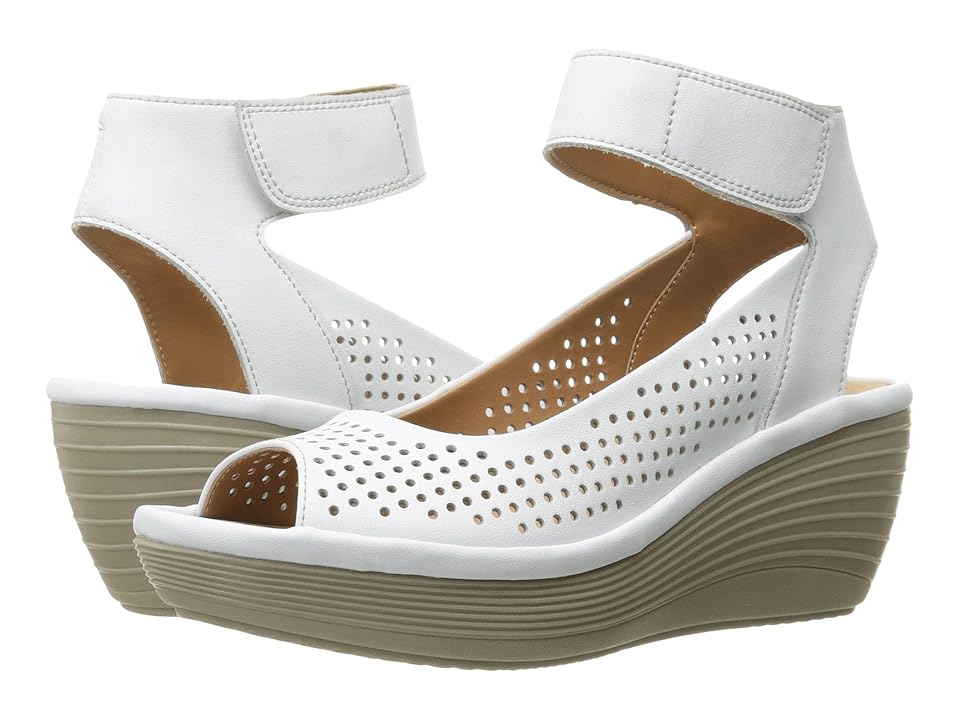 

Clarks Reedly Salene (White Leather) Women's Sandals