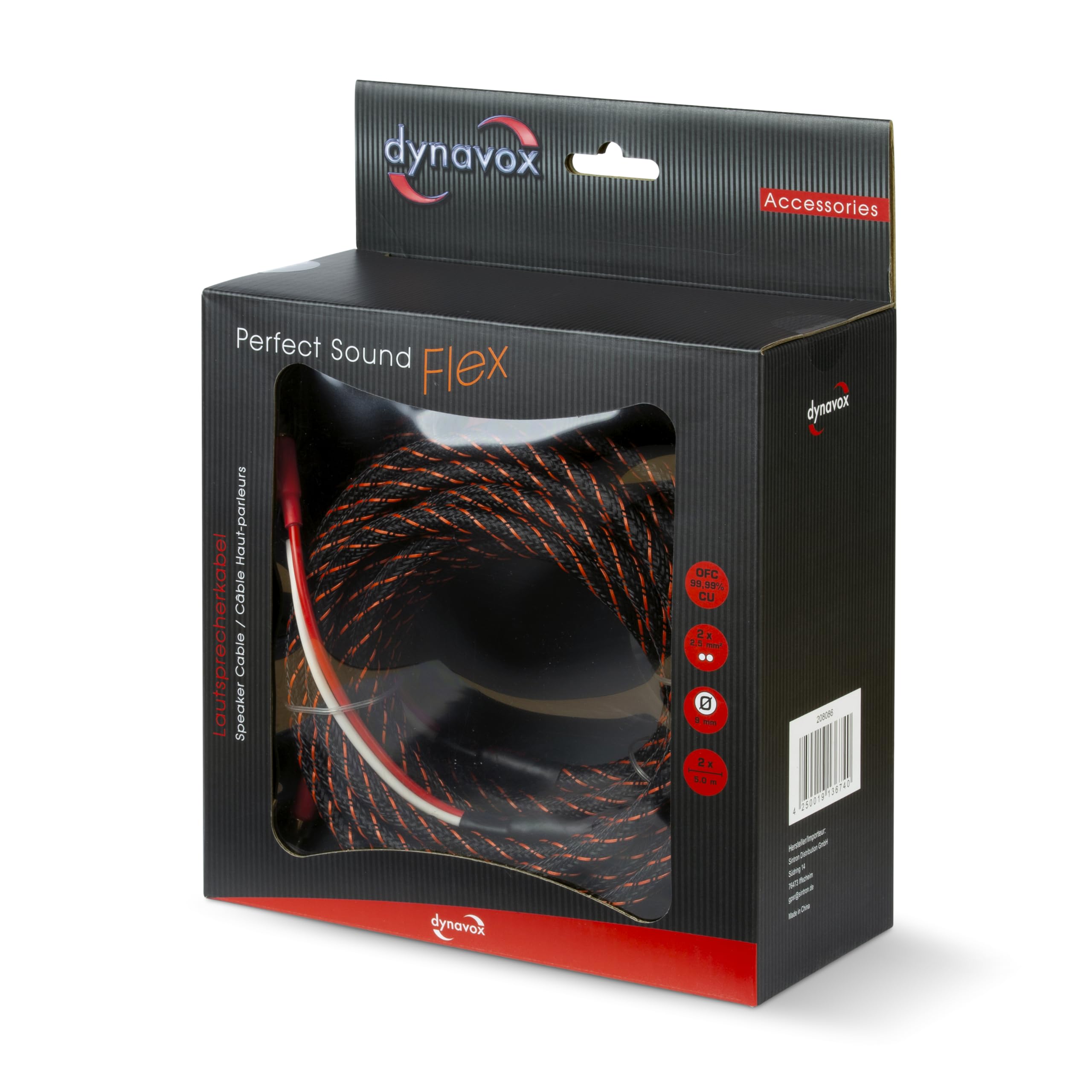 DYNAVOX PERFECT SOUND Premium Cavo Per Altoparlanti 2 X 3 METRI 1 SET EUR 62,90 - IT - Foto 9