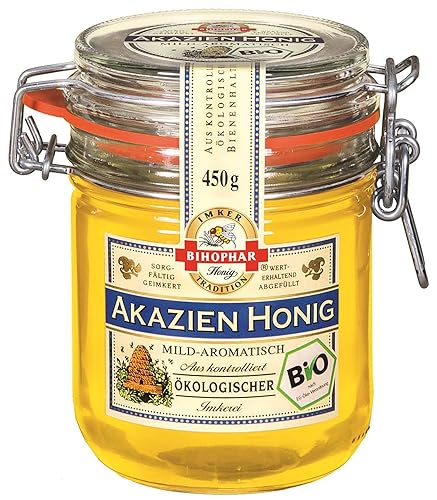 Bihophar Miel de acacia orgánica, tarro de 15.9 onzas disponible en Yaxa Venezuela