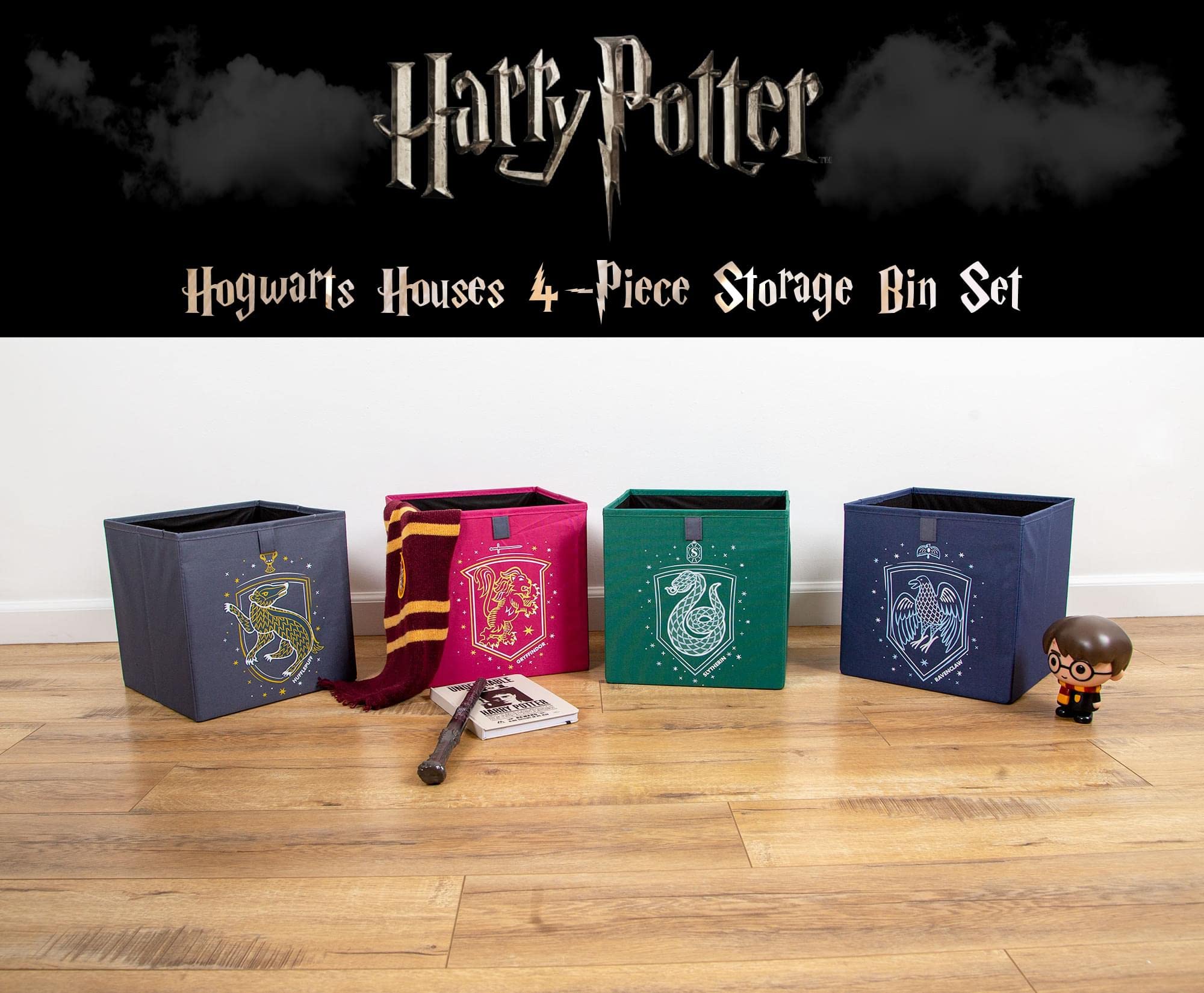 Buy Ukonic Harry Potter Hogwarts Houses 11Inch Storage Bin Cube