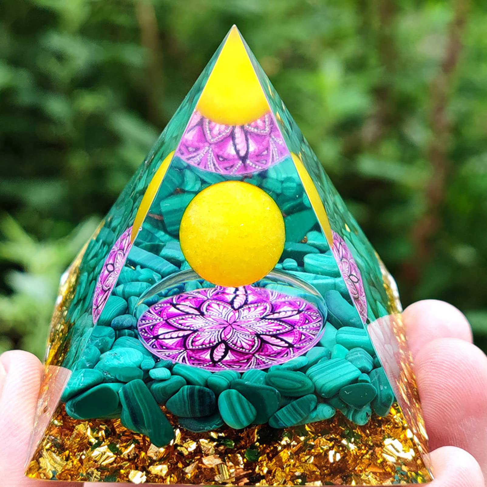 Amazon.co.jp: 天然水晶 オルゴナイト ピラミッド クリスタル ストーン