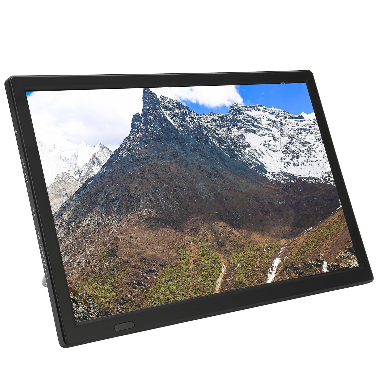 Moniteur LED TV Portable 16 Pouces, écran HD LED TV avec Batterie au Lithium Rechargeable, pour Voiture, Caravane, Camping, Extérieur, Cuisine, Télévision/Moniteur avec Prise USB