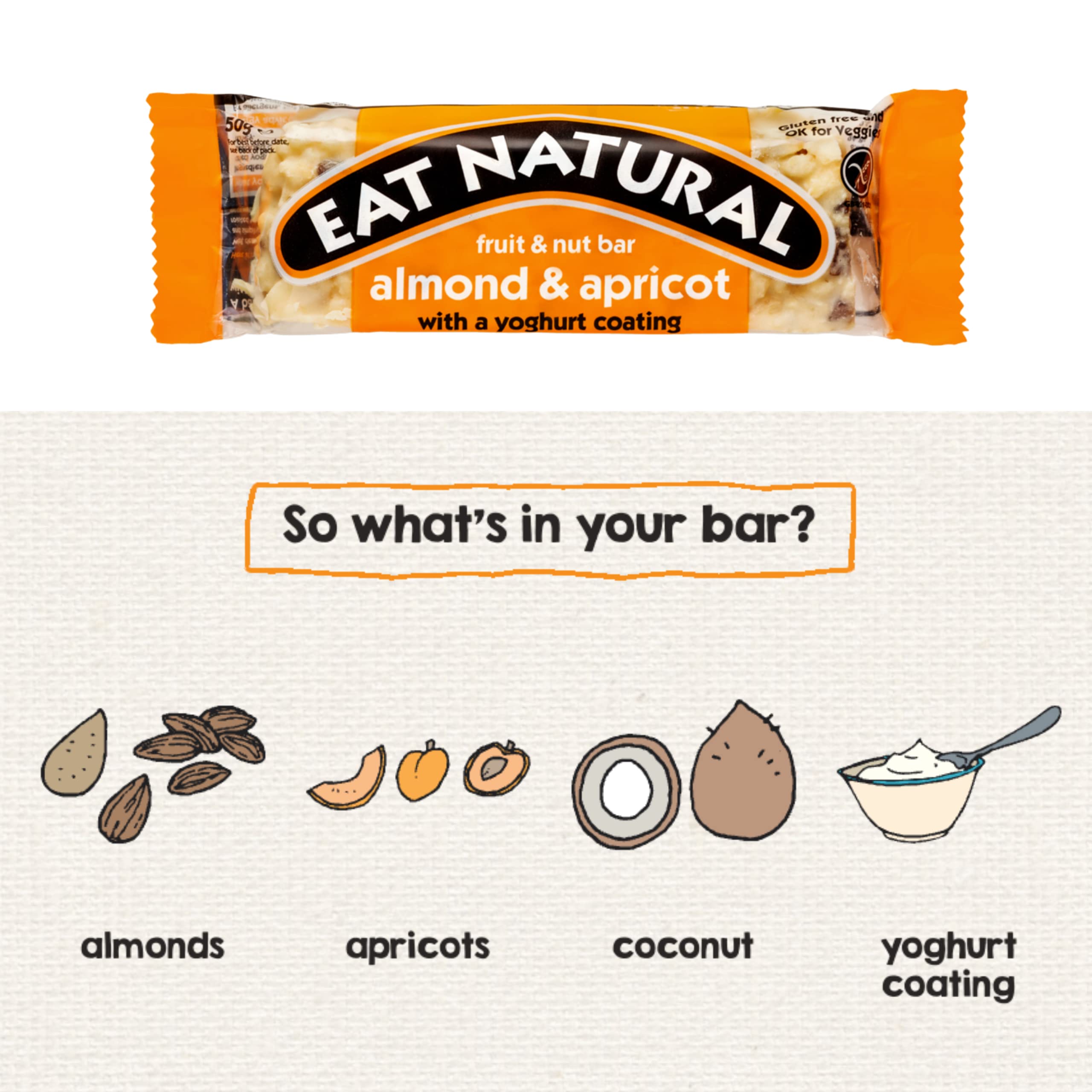 Eat Natural (Mandel & Aprikose mit Joghurt-Beschichtung)
