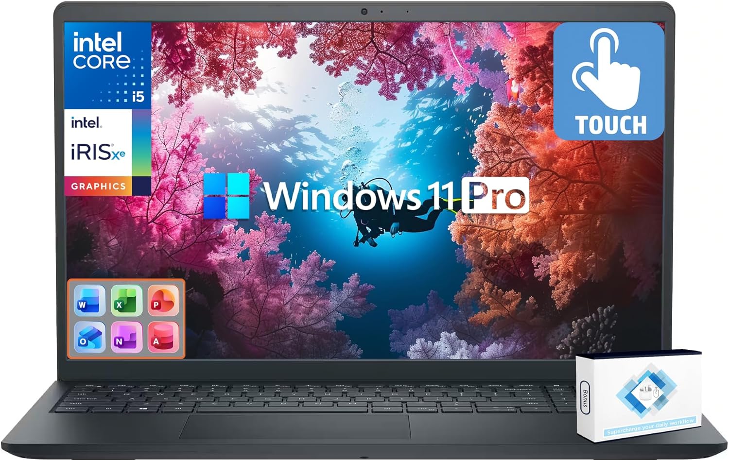 Dell Inspiron Business Laptop 2025-2026 Flagship, AI-Powered Computer, 15.6" FHD Touchscreen,10-Core Intel i5-1334U…
